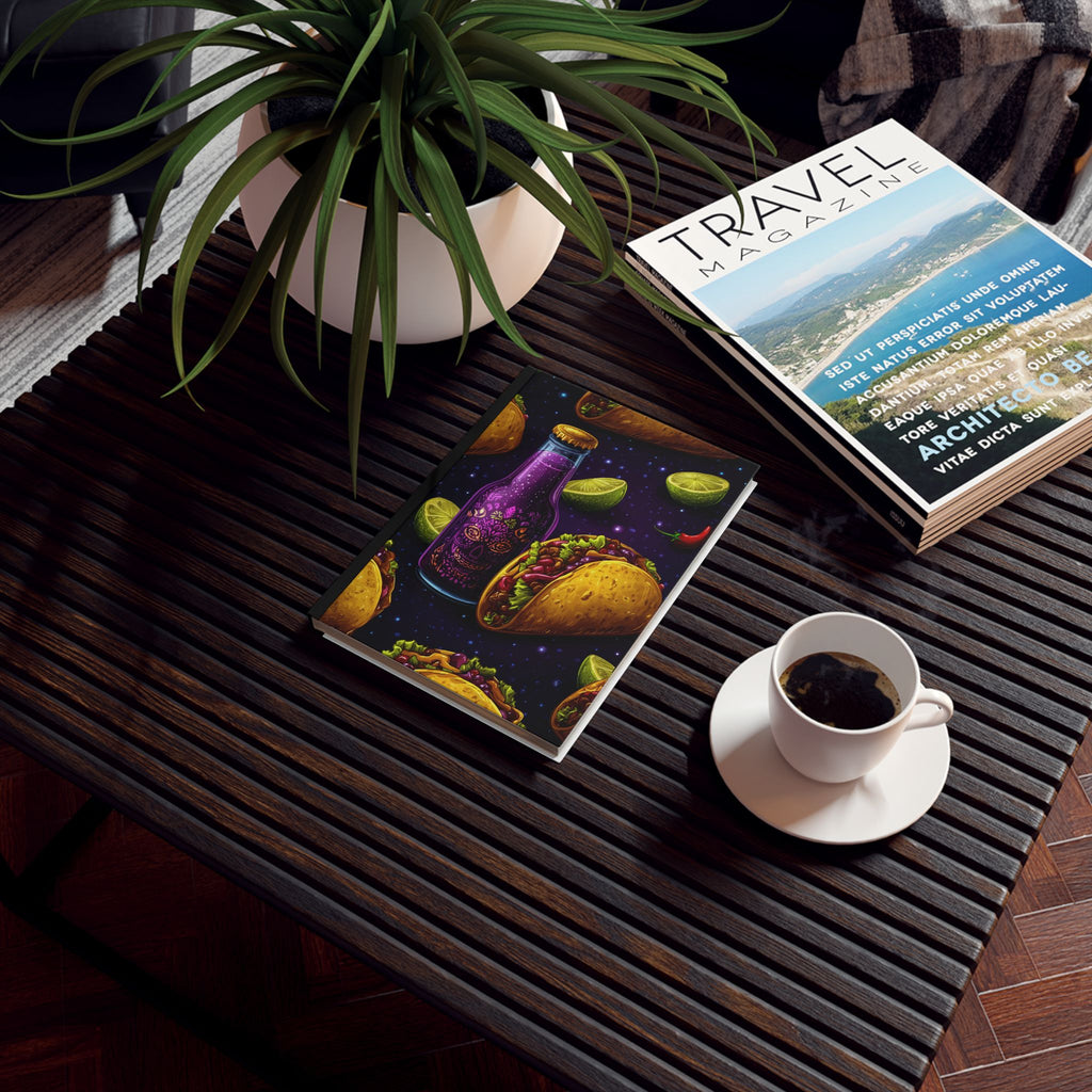 Cosmic Taco Nocturne: Culinary Celestial Feast, Mexican Food Illustration, Starry Night Gourmet Art | Custom Orders Accepted