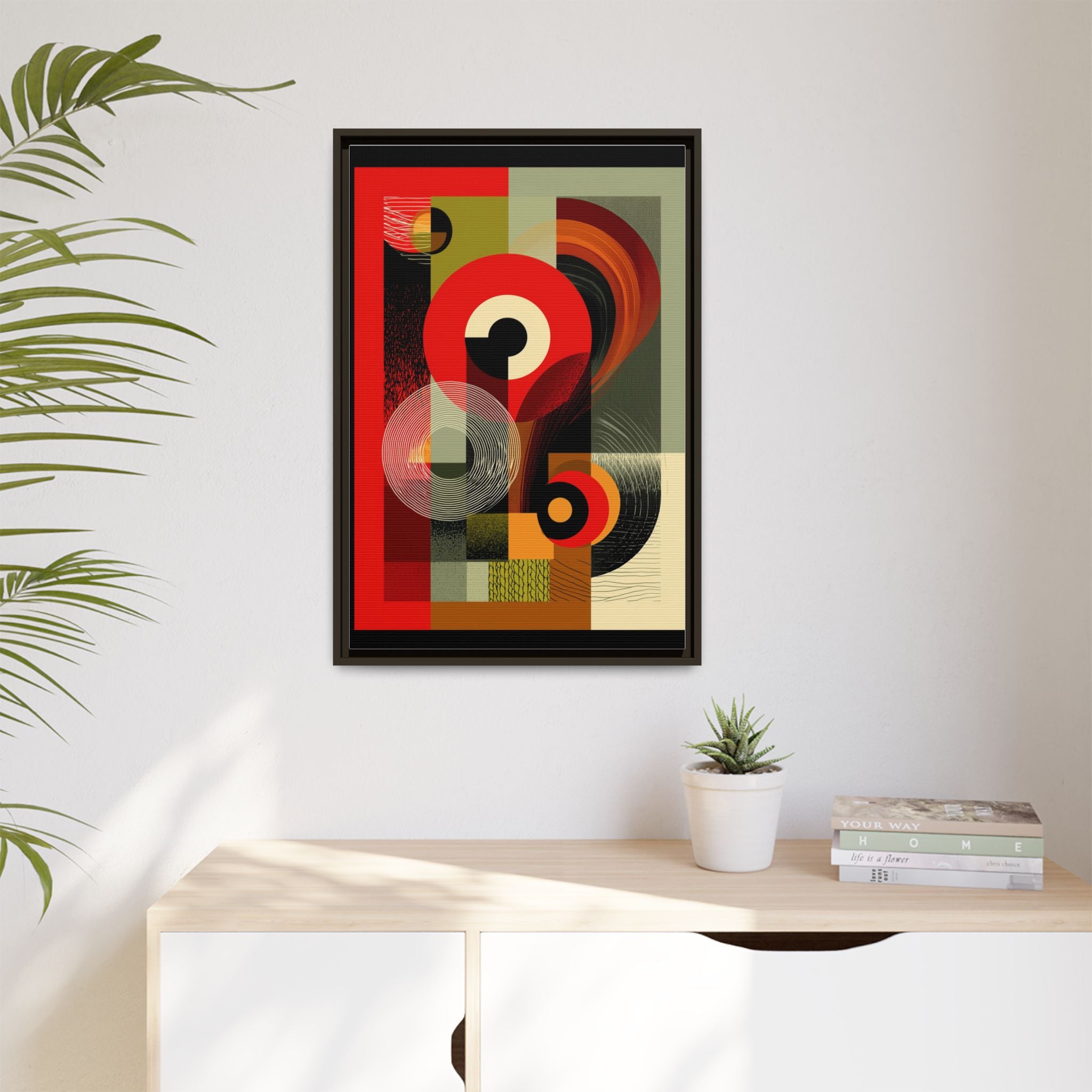 Chromatic Geometrics: Abstract Constructivist Composition, Modernist Color Blocking, Layered Circular Forms   |   Custom Orders Accepted