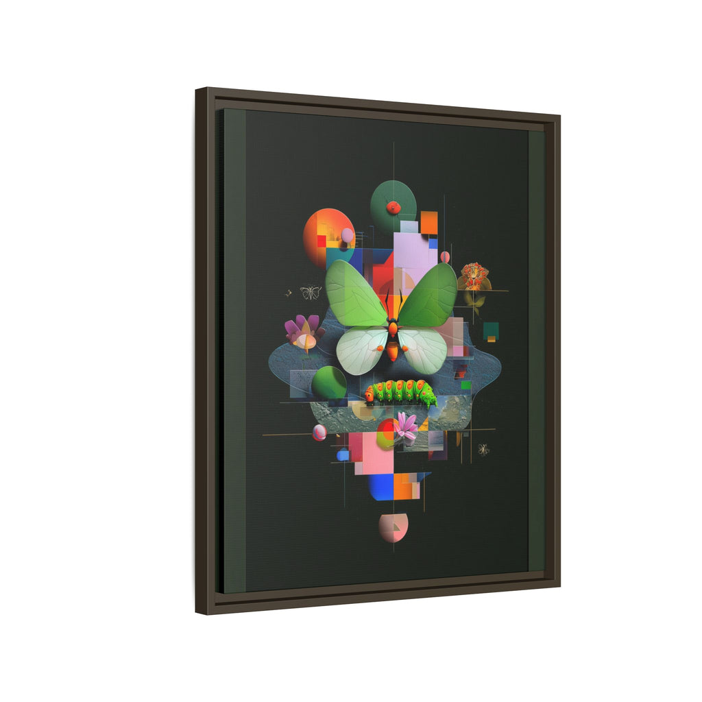 Metamorphosis Geometry Framed Print : Digital Nature Synthesis, Butterfly Abstraction   |  Personalized & Custom Orders Available