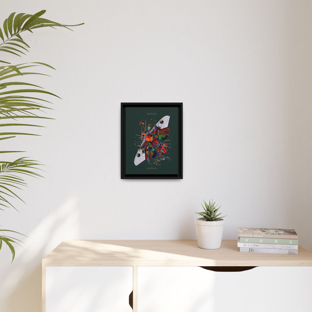 Digital Metamorphosis Framed Print: Geometric Butterfly Abstrac, Cubist Technological   |  Personalized & Custom Orders Available