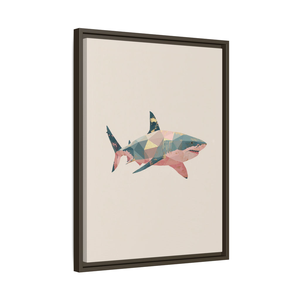 Geometric Shark Spectrum: Polygonal Marine Predator, Abstract Metallic Design   |  Personalized & Custom Orders Available