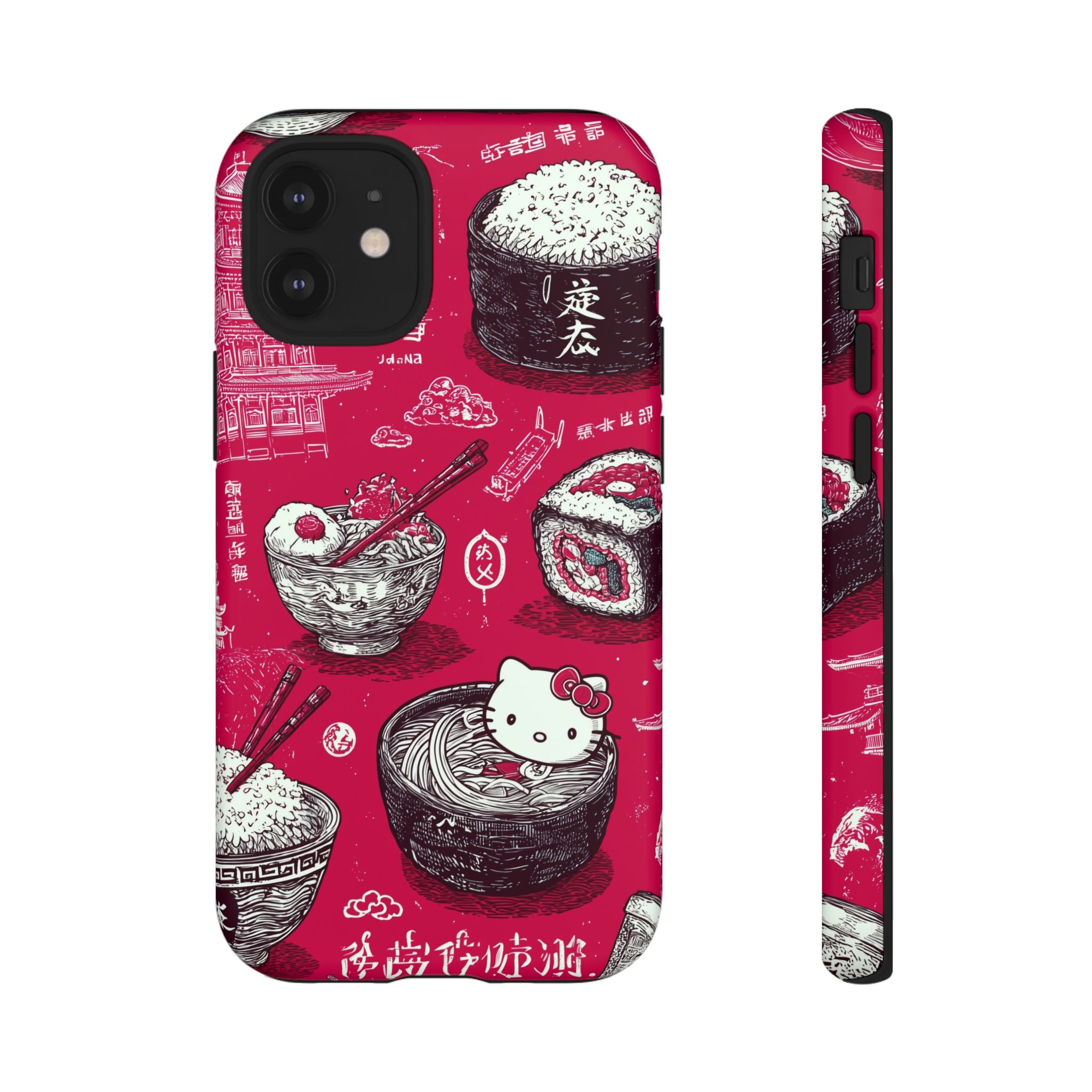 Japanese Kitty Vibrant Phone Case - Tough Case | Funky, Colorful, Unique Design for Personalization, Gift, Accessory, Protection, Trendy