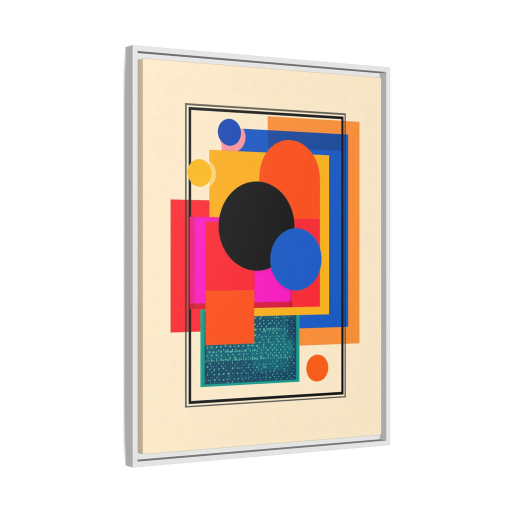 Geometric Harmony: Abstract Color Blocks, Mid-Century Modern Design, Minimalist Art Composition   |   Custom Orders Accepted