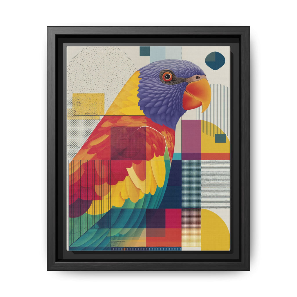 Prismatic Parrot: Geometric Deconstruction, Modern Abstract Art   |    Custom Orders Available