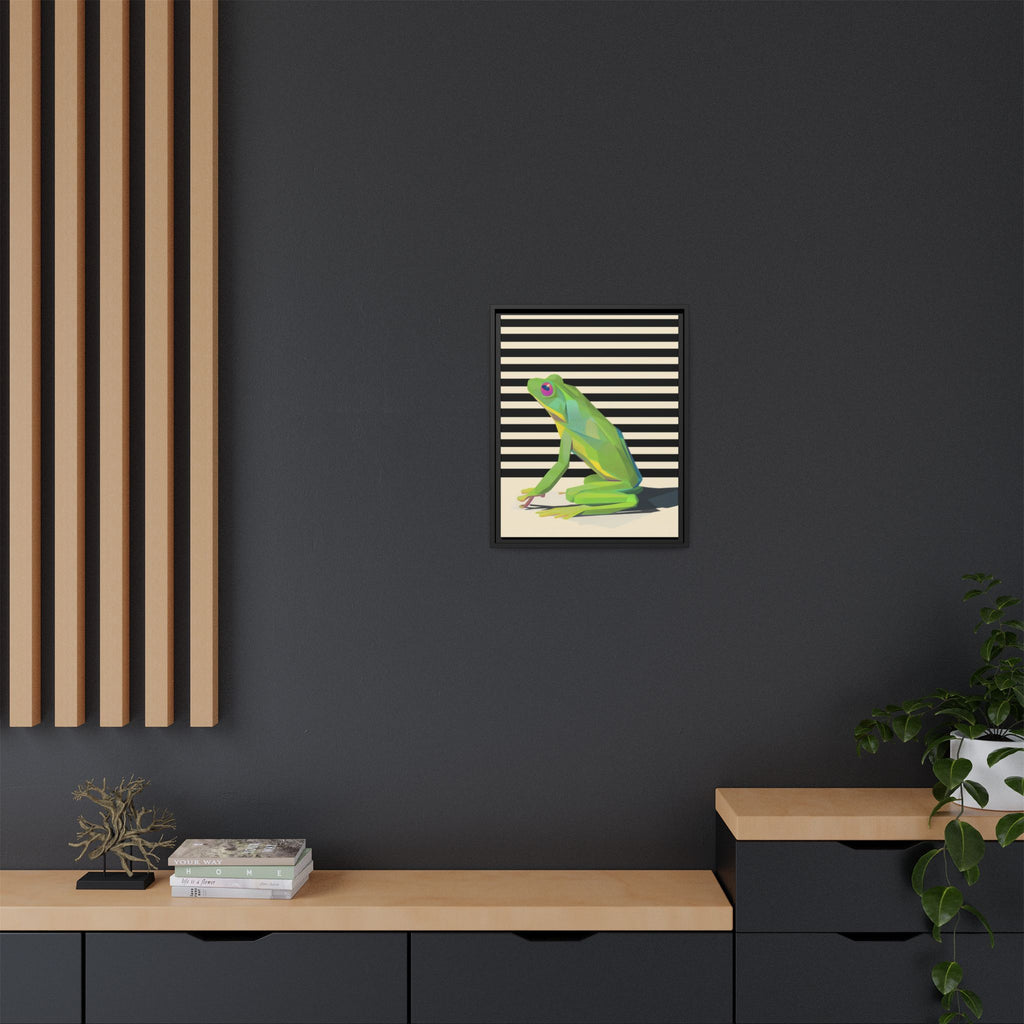 Geometric Frog: Minimalist Animal Portrait, Modern Graphic Design   |    Custom Orders Available