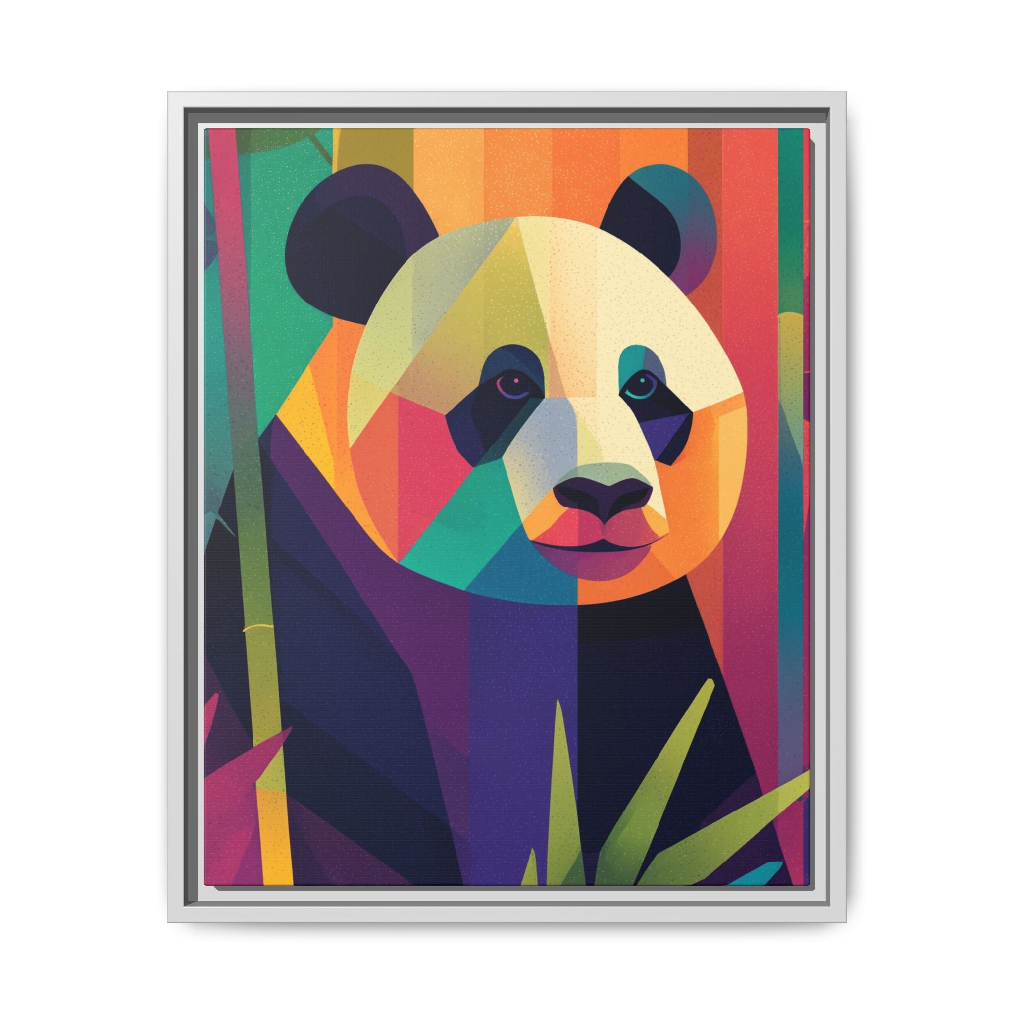 Geometric Panda Framed Print : Kaleidoscope Panda, Digital Art Illustration   |  Personalized & Custom Orders Available