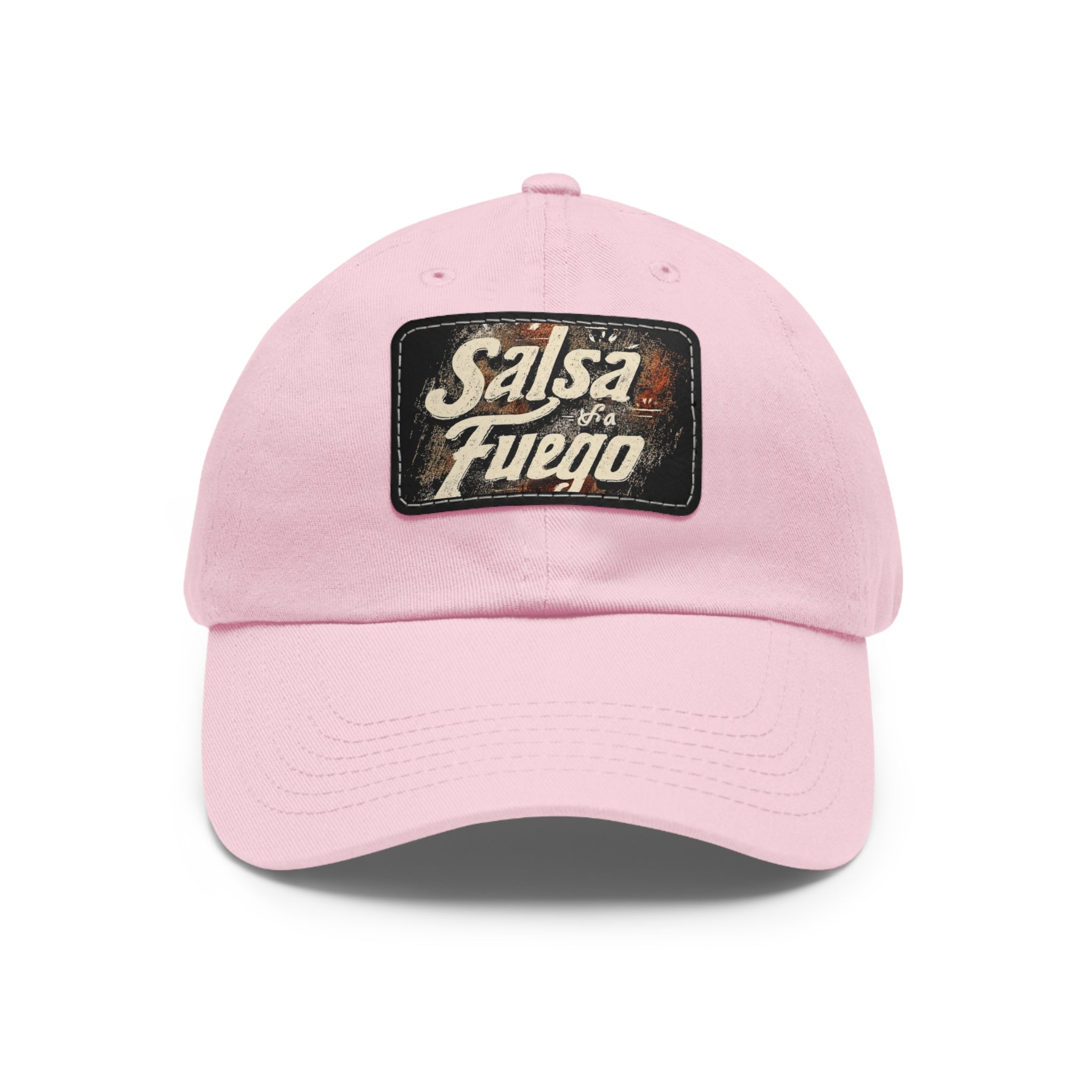 Salsa Fuego Dad Hat with Leather Patch (Rectangle)