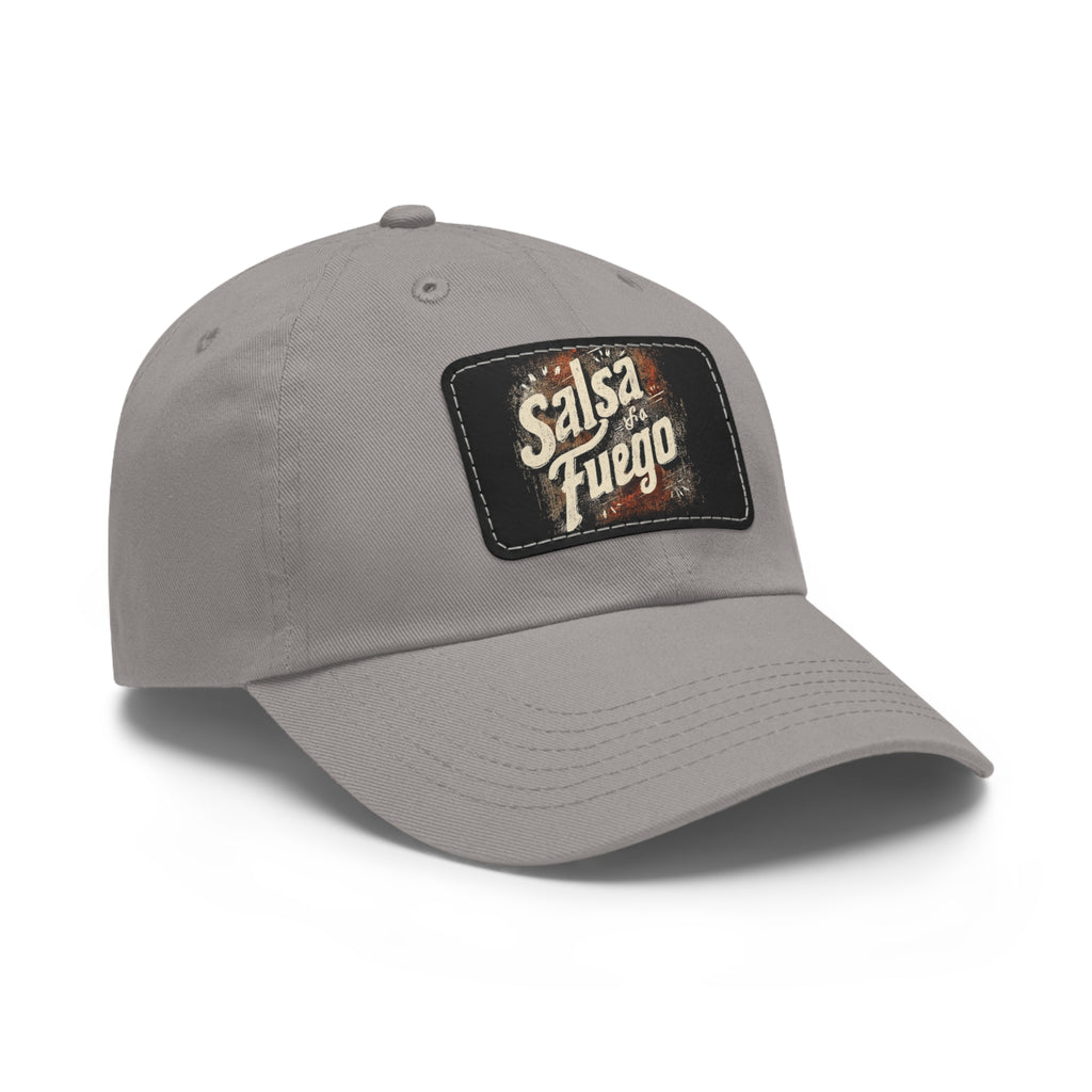 Salsa Fuego Dad Hat with Leather Patch (Rectangle)