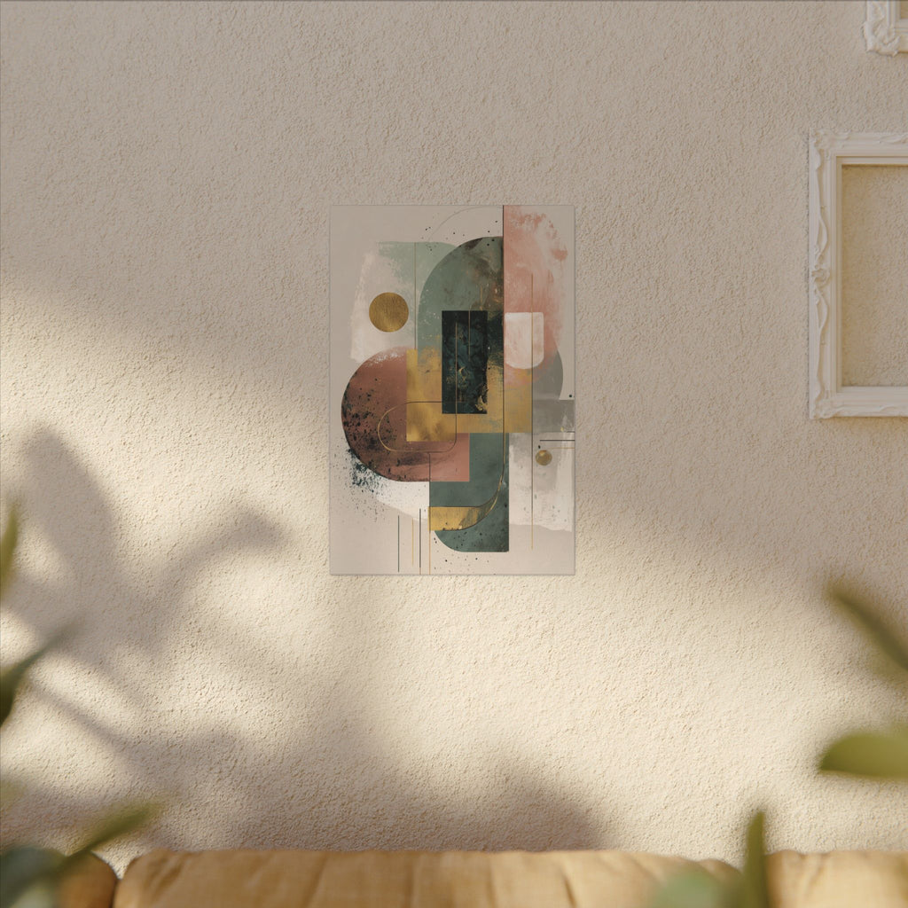 Geometric Harmony: Abstract Composition, Modernist Minimalism, Ethereal Design Layers   |   Custom Orders Accepted