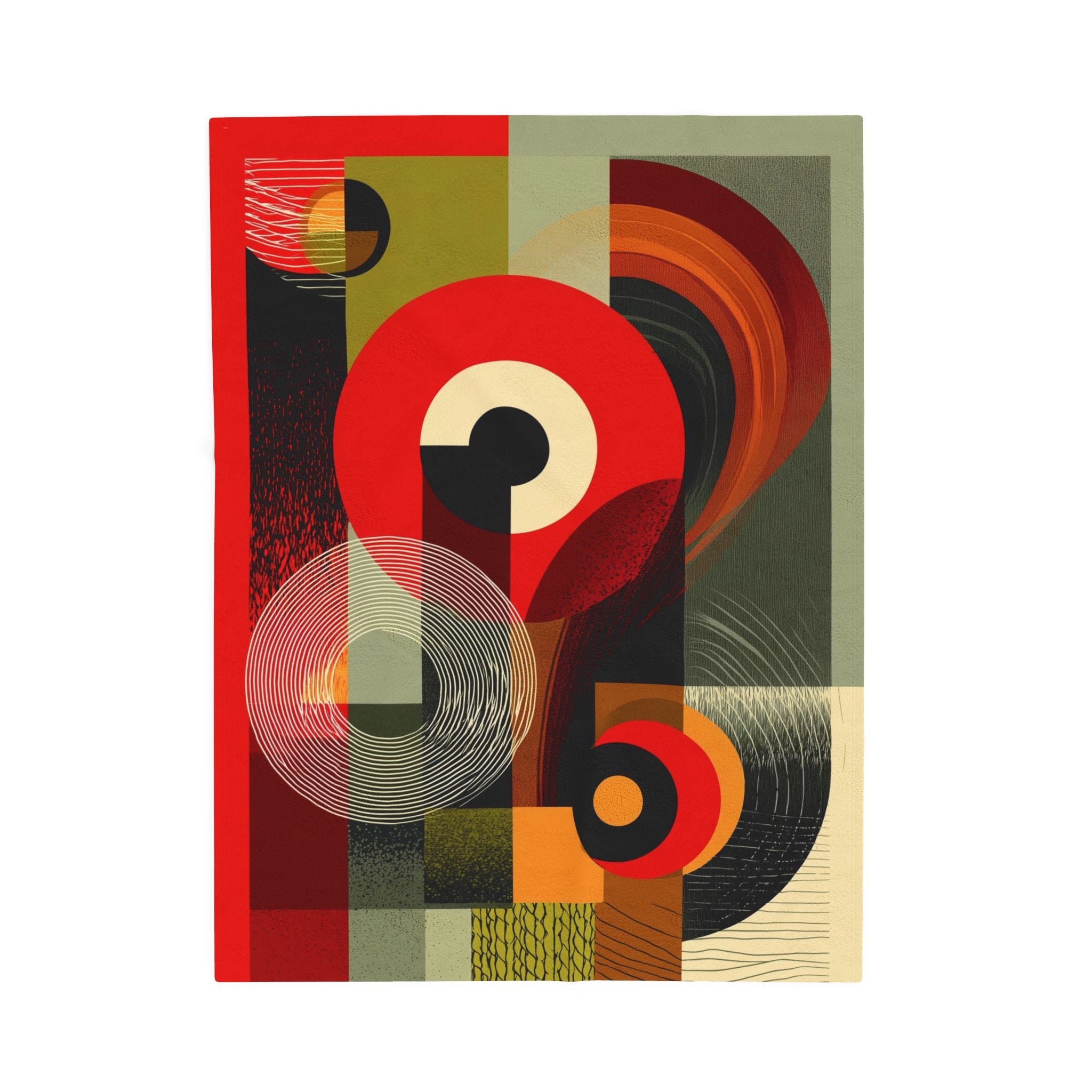 Rhythmic Geometrics: Constructivist Composition, Mid-Century Modern Abstract Design   |    Custom Orders Available