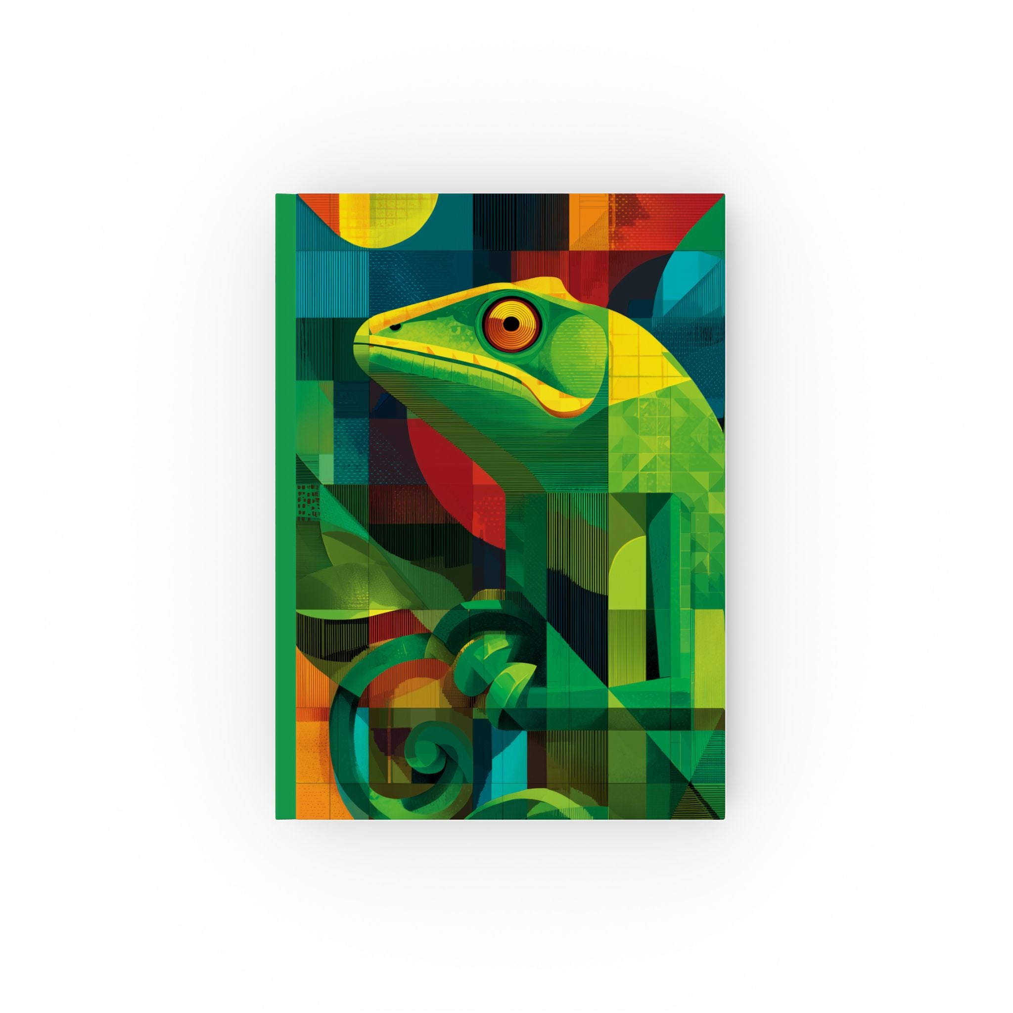 Vibrant Chameleon Hard Back Journal - Perfect for Nature Lovers, Birthday Gifts, Eco-Friendly Stationery, Art Lovers, and Writing