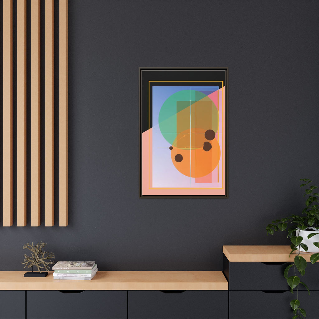 Geometric Harmony: Abstract Composition, Overlapping Shapes, Precision Design   |   Custom Orders Accepted