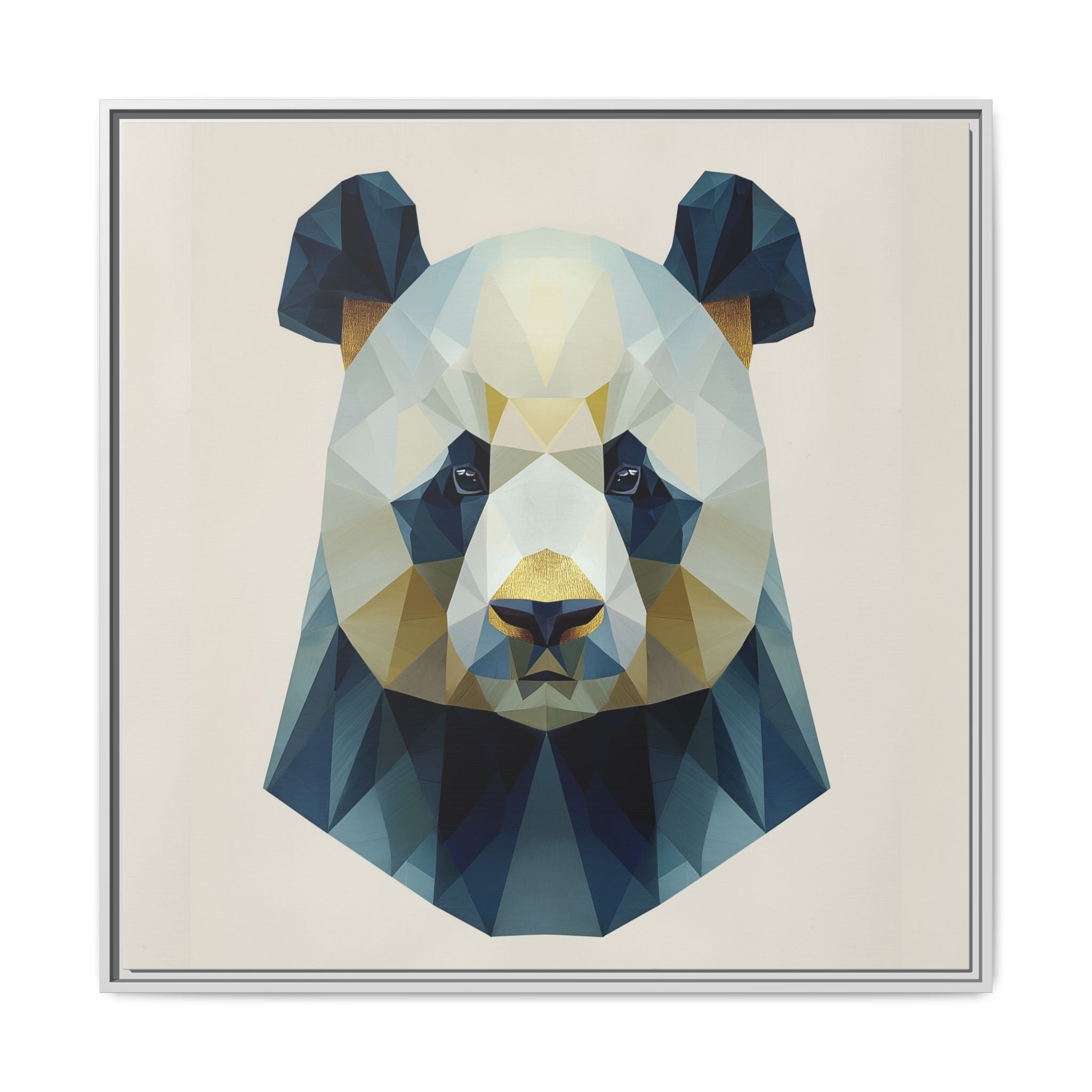 Geometric Panda Prism: Low-Poly Digital Wildlife Art, Minimalist Triangular Design   |  Personalized & Custom Orders Available