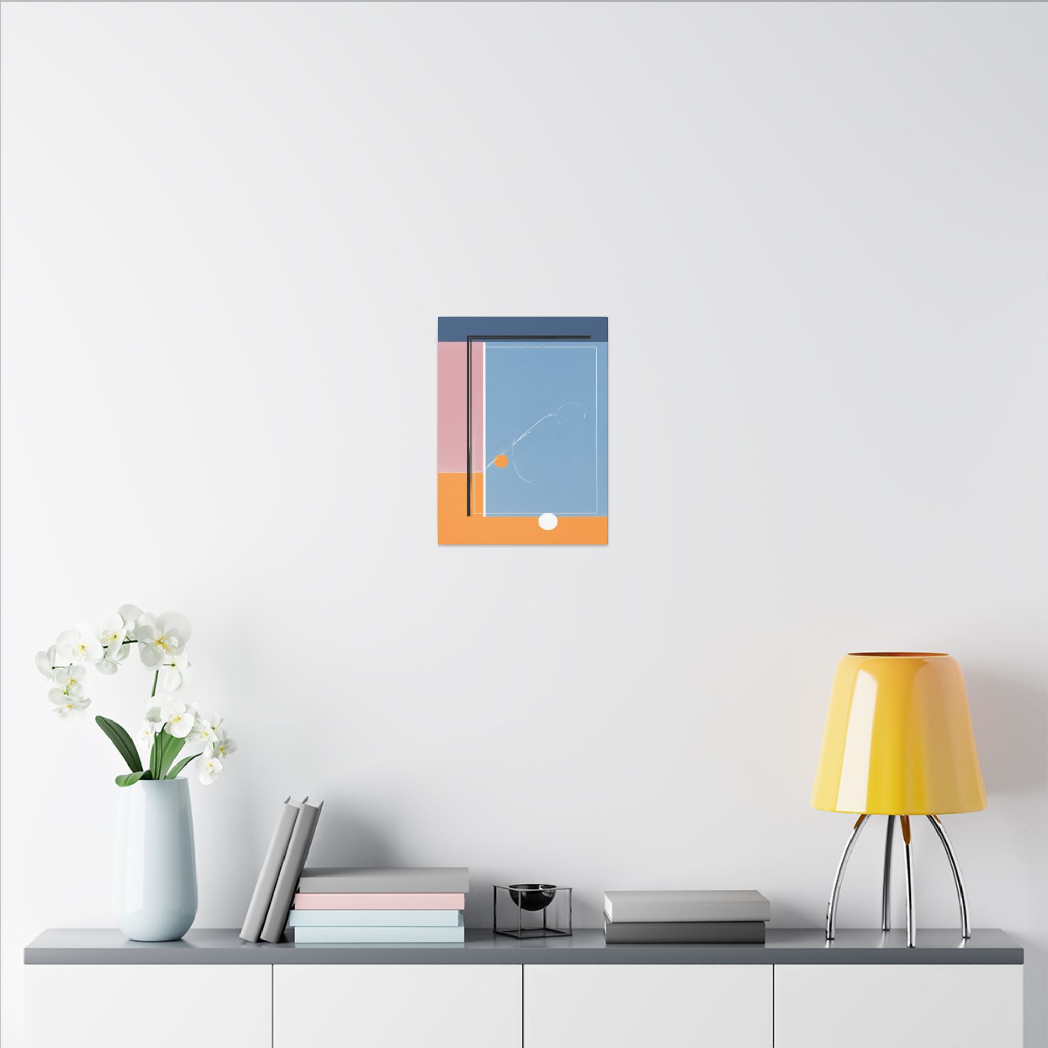 Geometric Harmony: Abstract Minimalist Composition, Modernist Color Fields, Constructivist Design Principles   |   Custom Orders Accepted