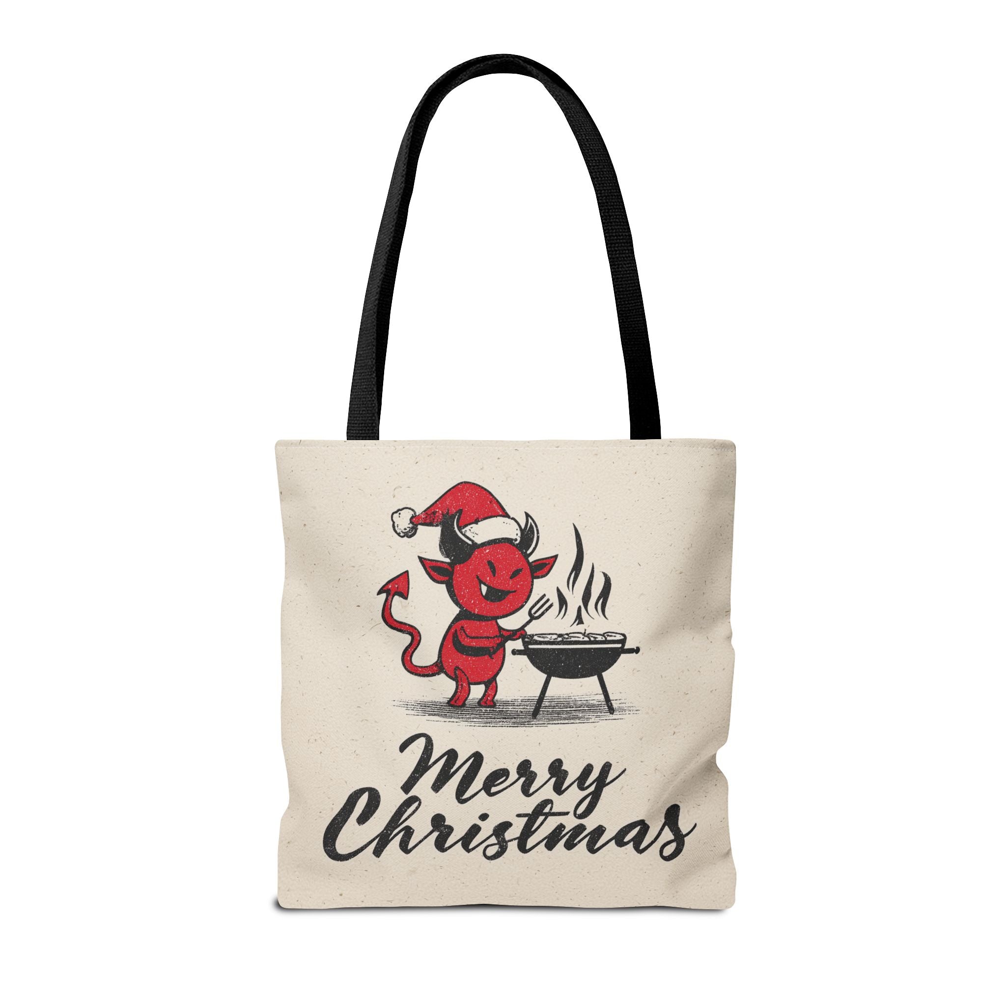 Naughty Santa , Secret Santa, Devil Theme, Devil Themed Art Tote Bag (AOP)