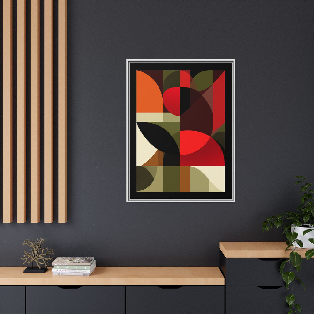 Geometric Fusion: Modern Abstract Composition, Cubist Color Blocks, Architectural Form Harmony   |   Custom Orders Accepted
