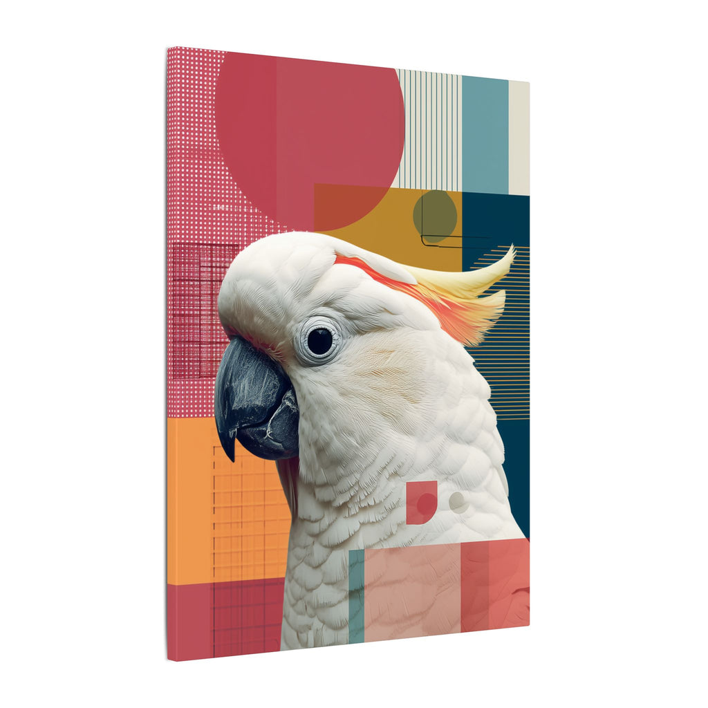 Crest of Elegance: Geometric Wildlife Portrait, Contemporary Avian Art   |    Custom Orders Available