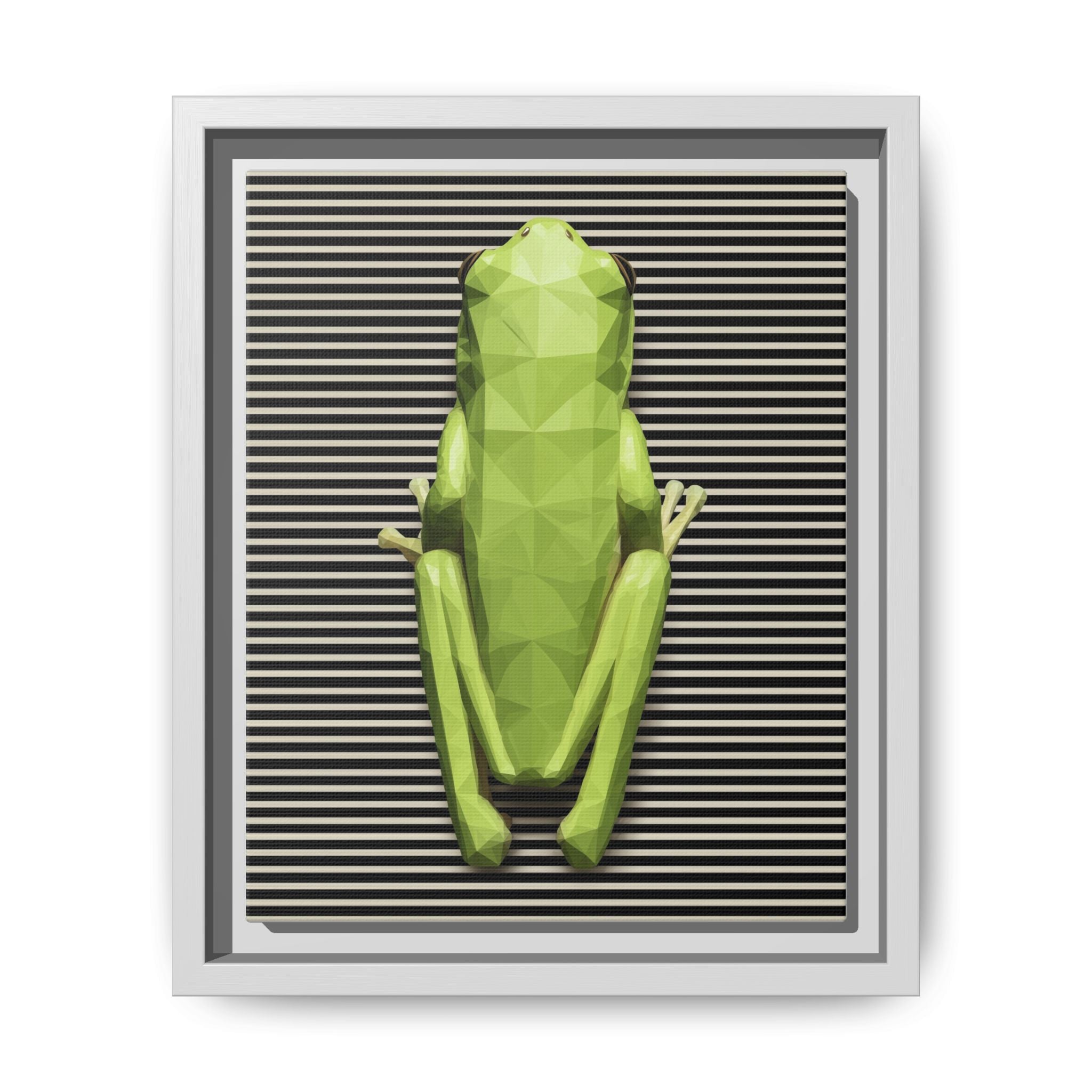 Geometric Frog: Low-Poly Digital Wildlife, Minimalist Angular Design   |    Custom Orders Available