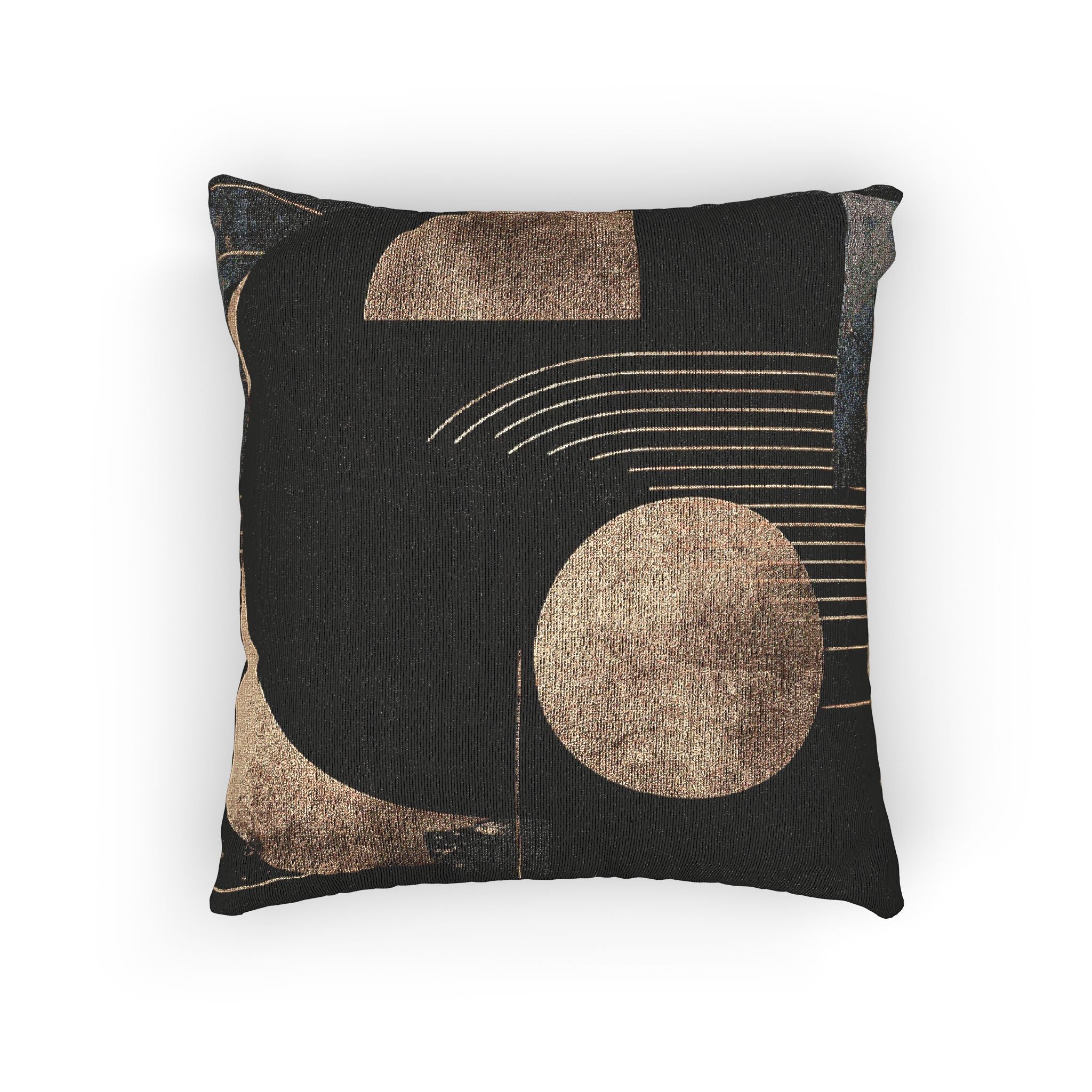 Celestial Convergence: Abstract Geometric Composition, Minimalist Gold and Black Design   |    Custom Orders Available