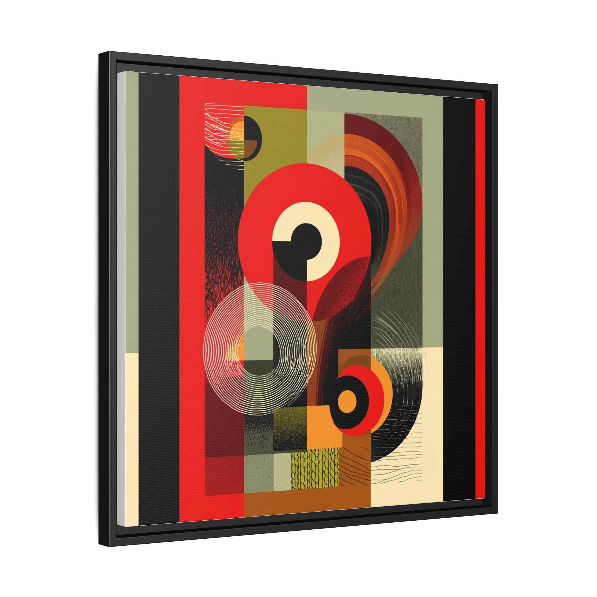 Chromatic Geometrics: Abstract Constructivist Composition, Modernist Color Blocking, Layered Circular Forms   |   Custom Orders Accepted