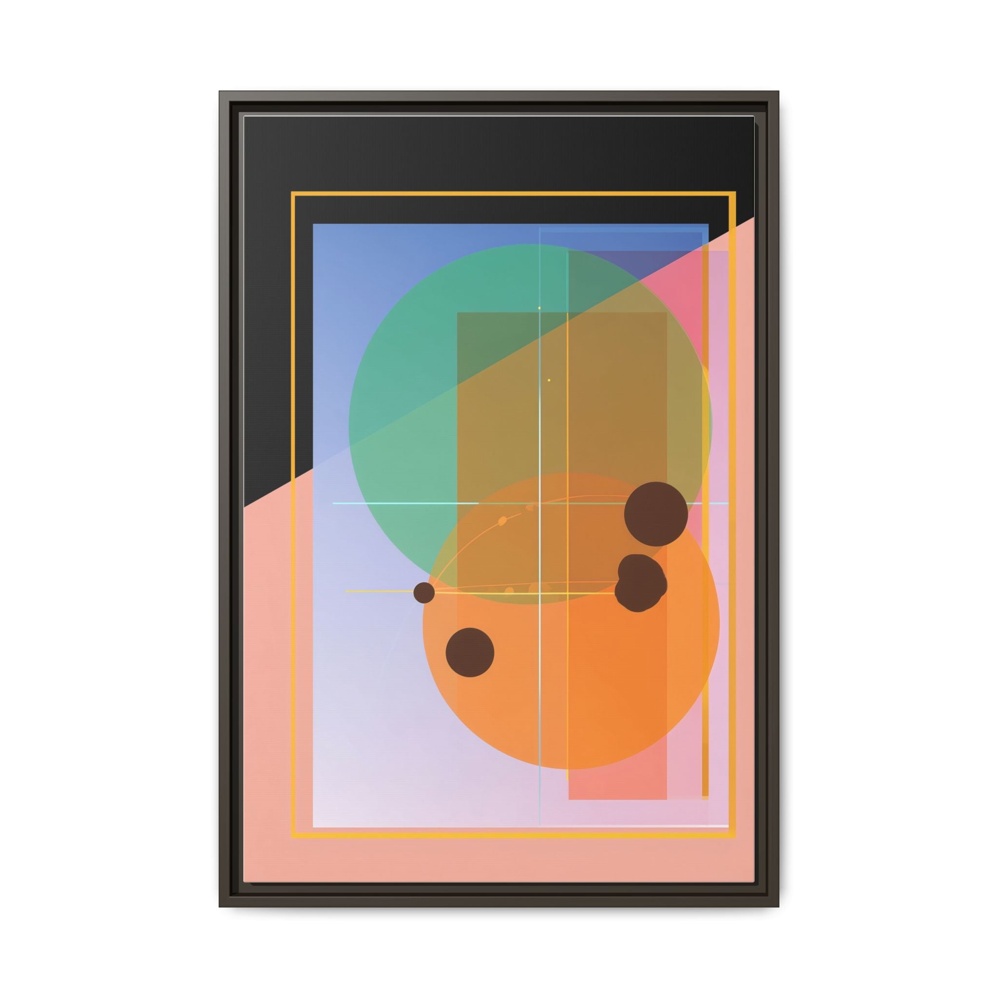 Geometric Harmony: Abstract Composition, Overlapping Shapes, Precision Design   |   Custom Orders Accepted