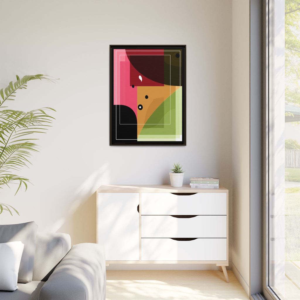 Geometric Convergence: Abstract Modernist Composition, Constructivist Color Blocking, Layered Geometric Design   |   Custom Orders Accepted