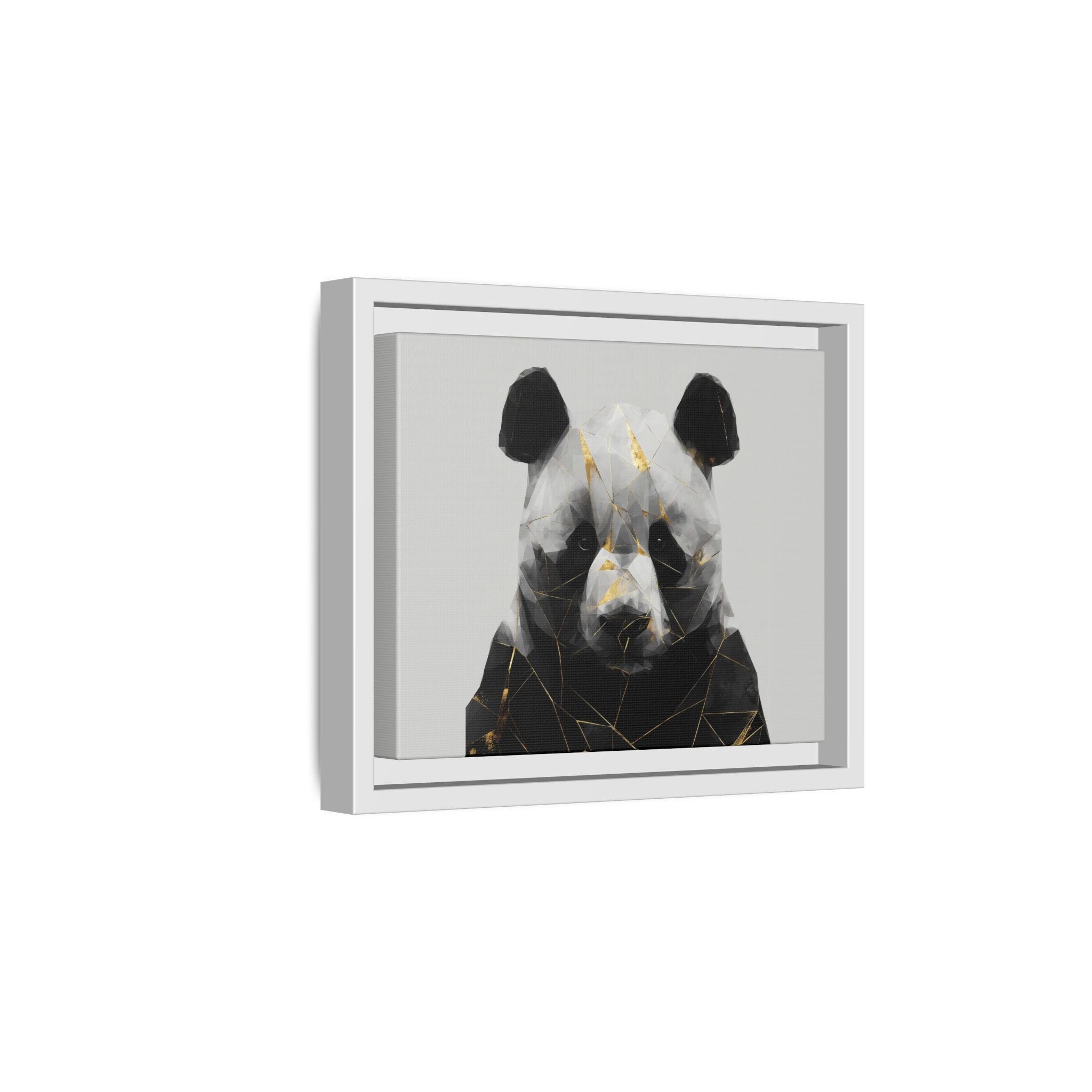 Fractured Panda: Geometric Wildlife Art, Low-Poly Contemporary Portrait   |  Personalized & Custom Orders Available