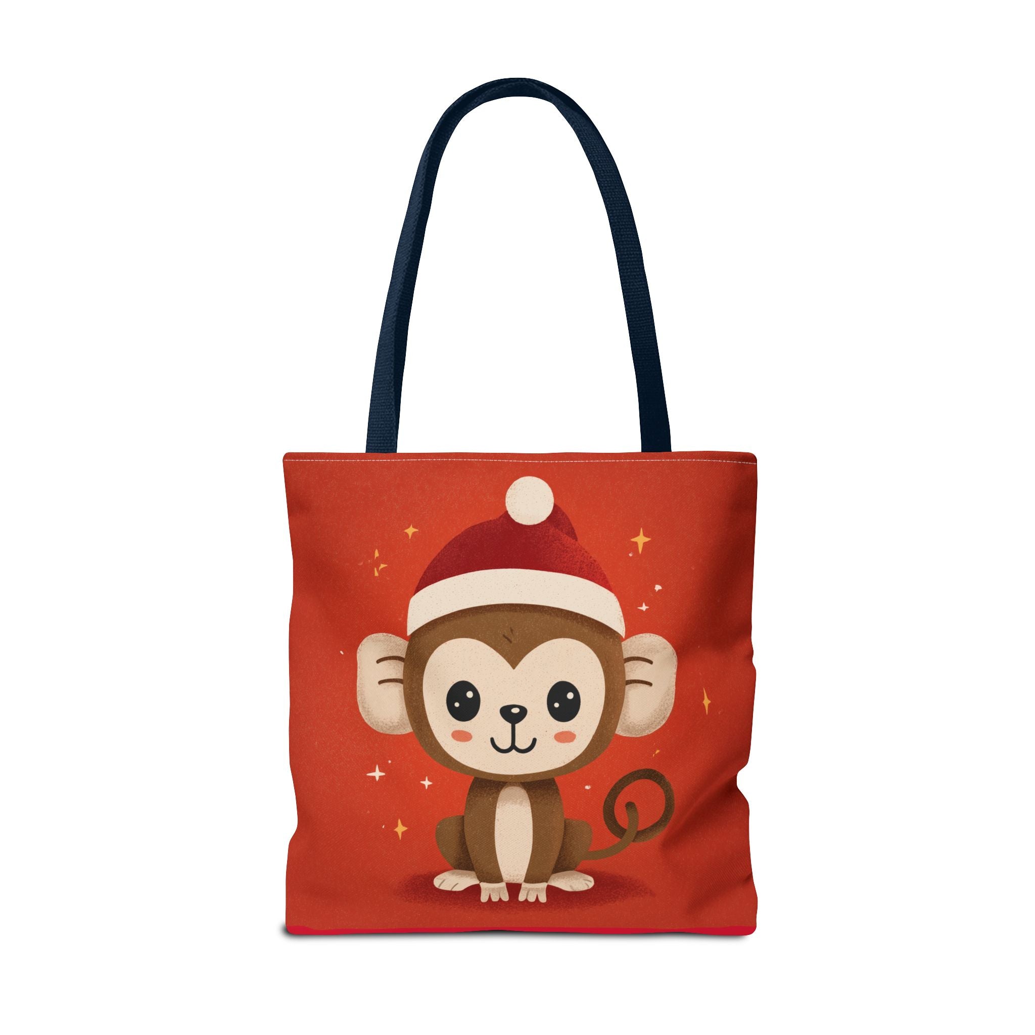 Cute Monkey Tote Bag for Kids, Christmas Gift, Reusable Shopping Bag, Fun Animal Design, Cute Holiday Accessory