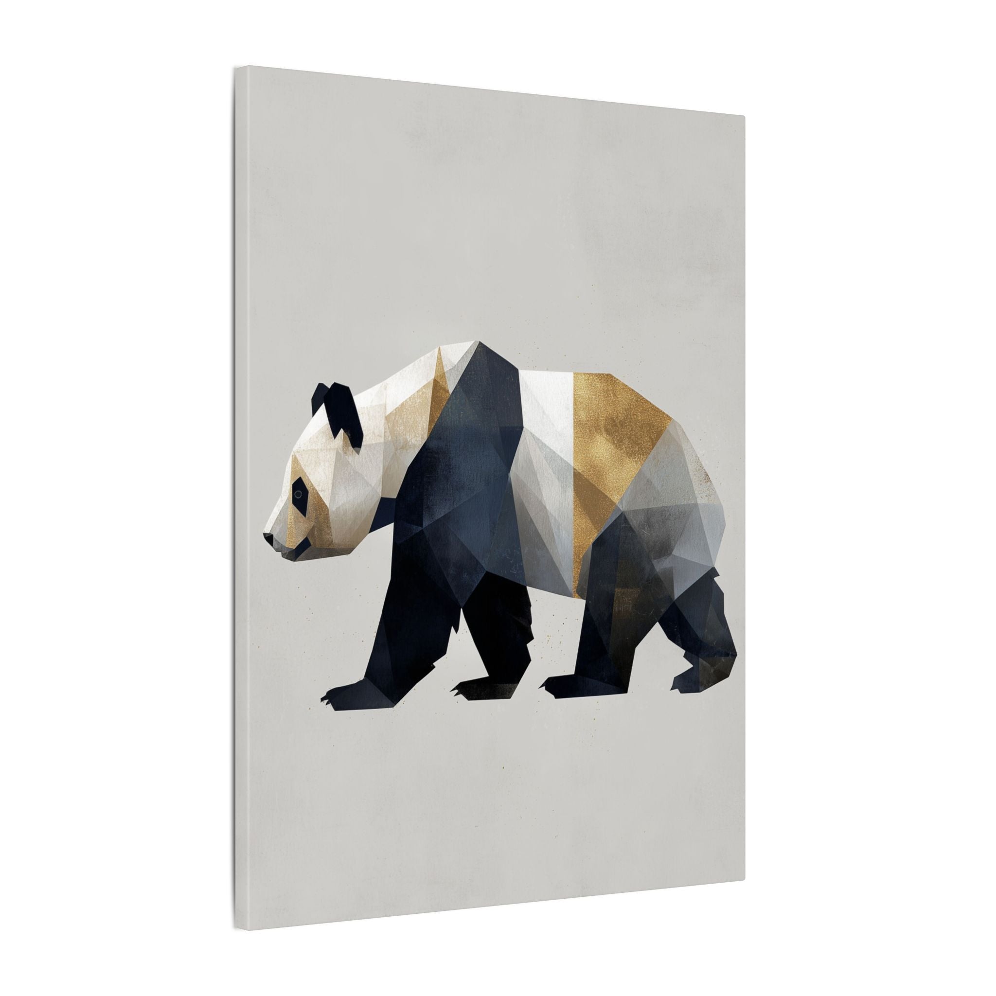 Geometric Panda: Minimalist Digital Art, Polygonal Wildlife Design, Contemporary Graphic Illustration   |  Personalized & Custom Orders