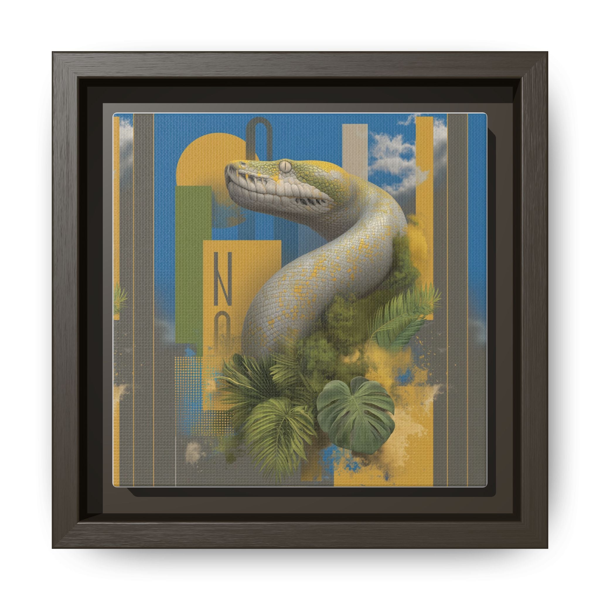 Serpent's Geometry: Tropical Realism, Digital Wildlife Composition   |    Custom Orders Available