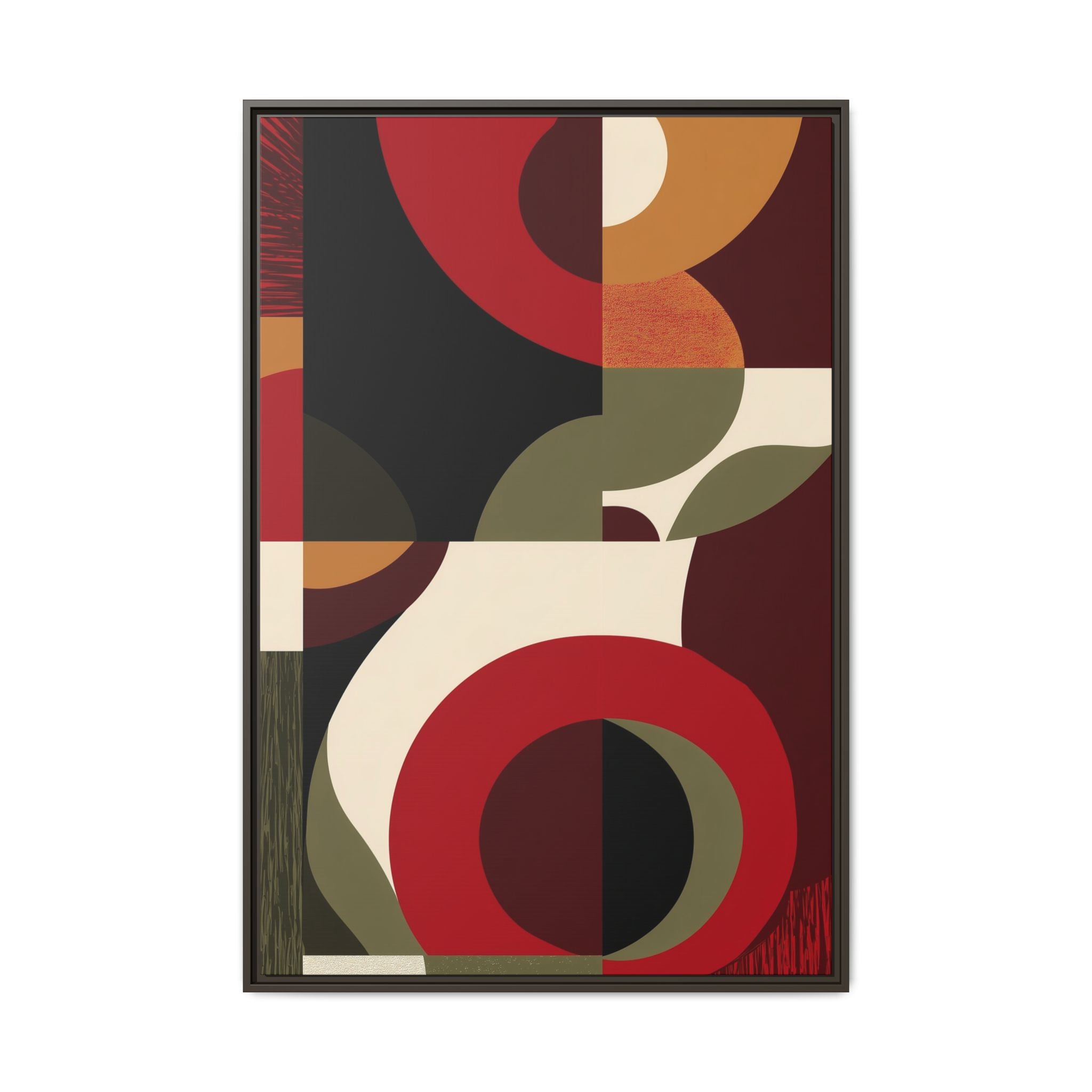 Geometric Intersections: Mid-Century Modern Design, Abstract Architectural Composition, Rhythmic Curved Forms   |   Custom Orders Accepted