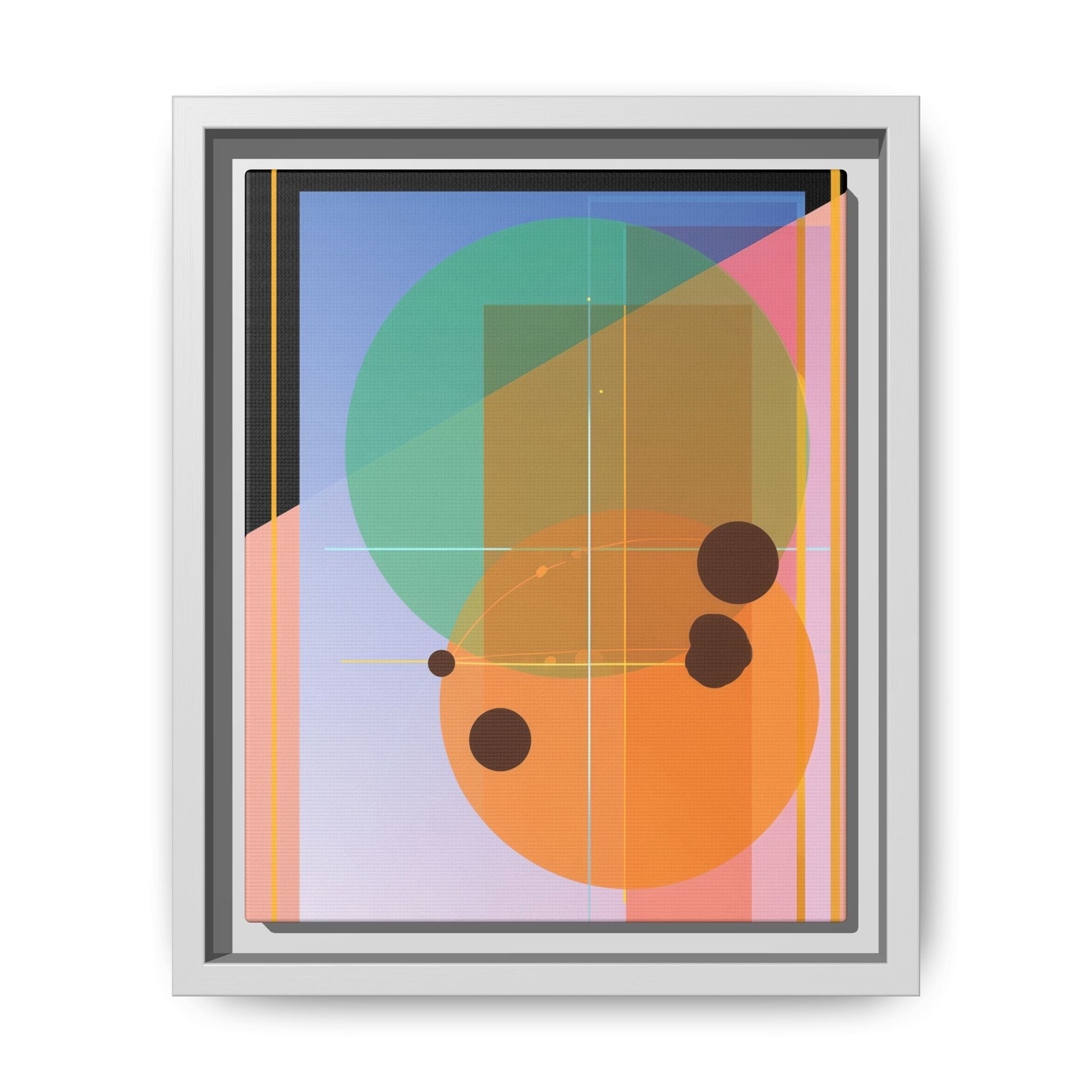 Geometric Harmony: Abstract Composition, Overlapping Shapes, Precision Design   |   Custom Orders Accepted