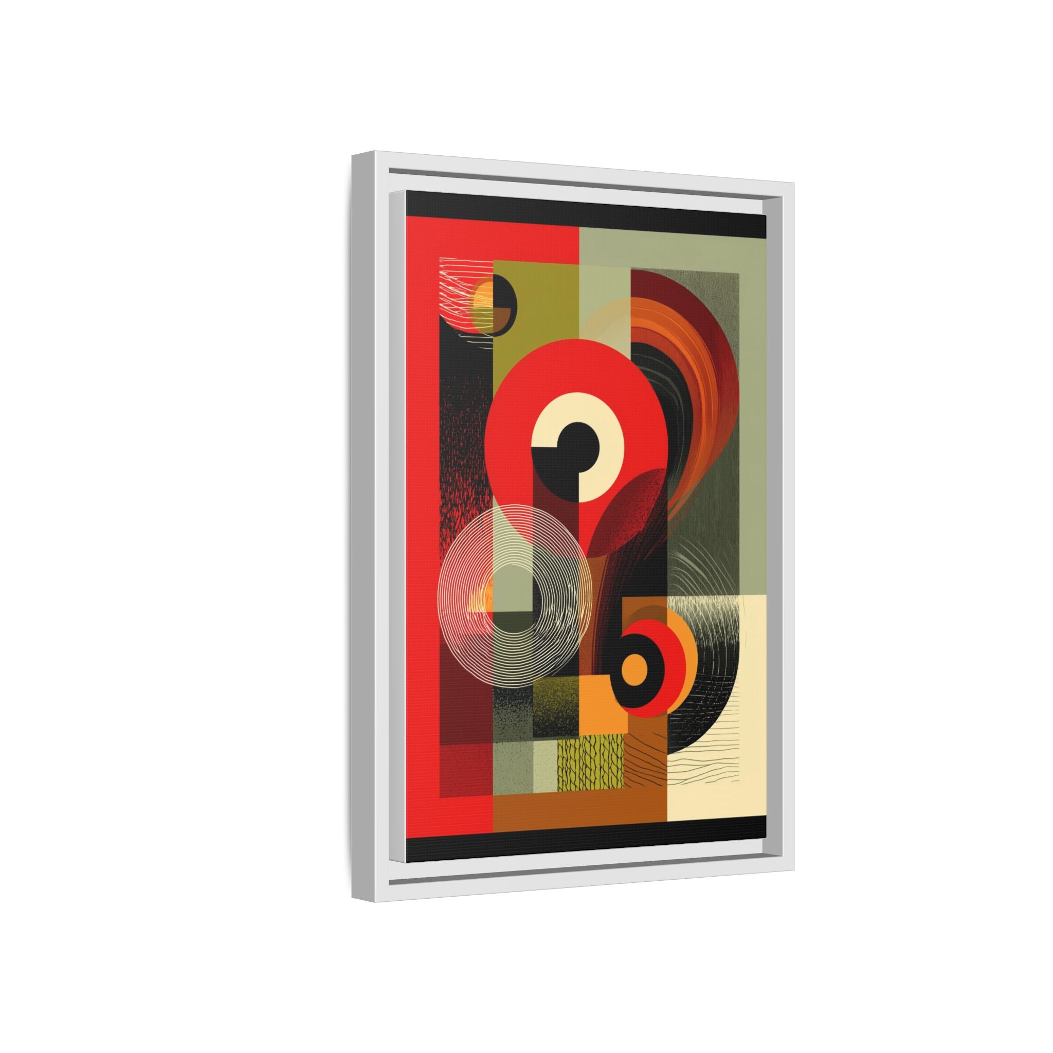 Chromatic Geometrics: Abstract Constructivist Composition, Modernist Color Blocking, Layered Circular Forms   |   Custom Orders Accepted