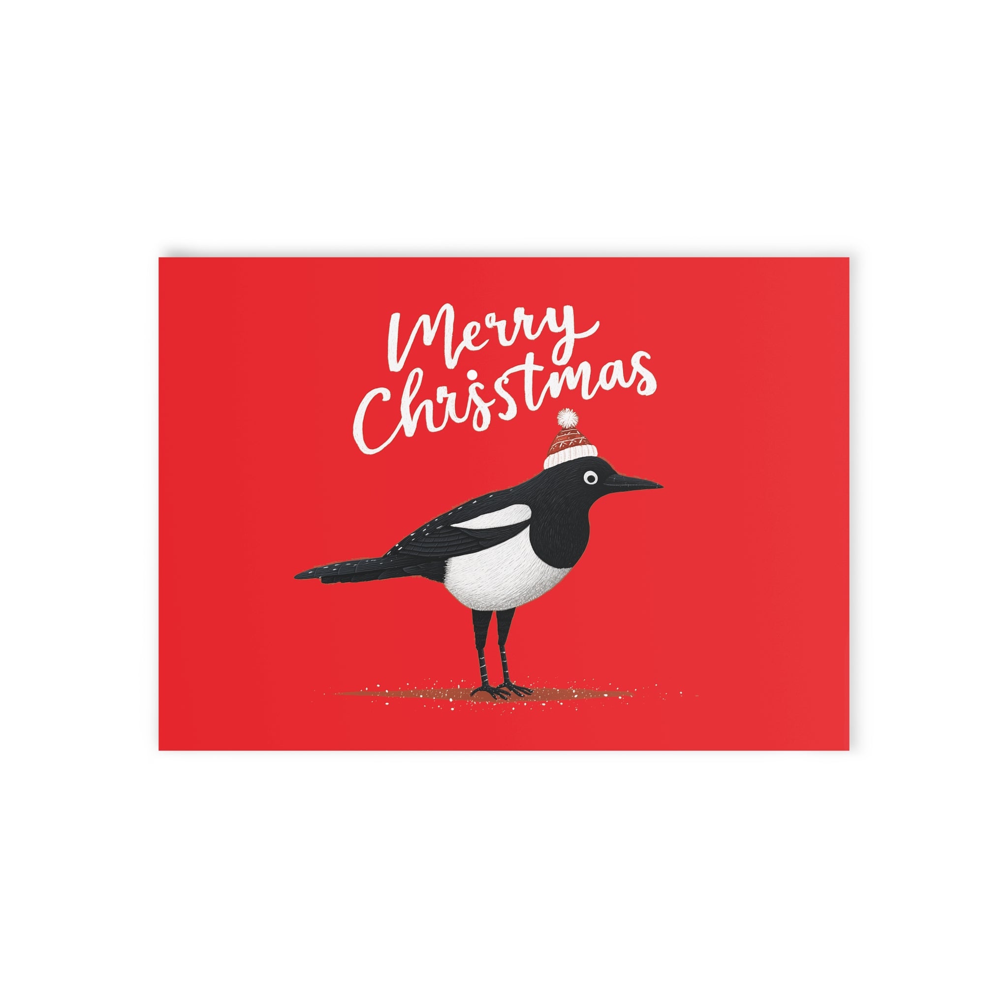 Merry Christmas Holiday Cards, Festive Greeting Cards, Two-Sided Christmas Cards, Chirpy Christmas Cards, Seasonal Greeting Cards,