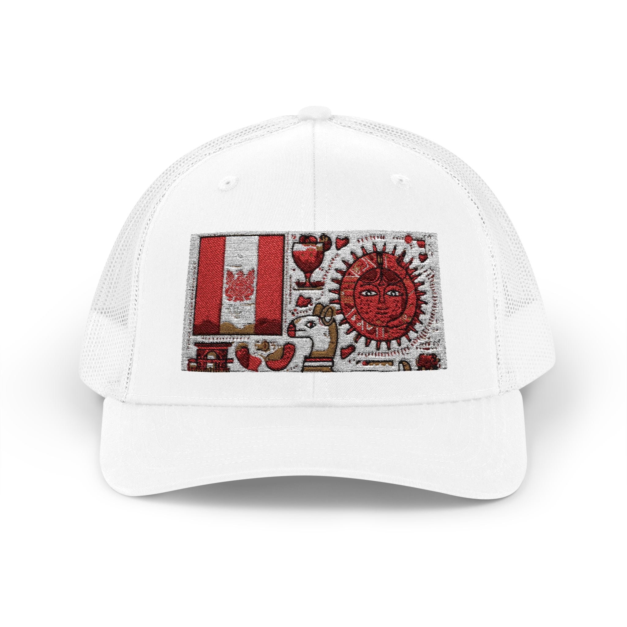 Peruvian Flag Snapback Trucker Cap, Patriotic Cap, Unique Gift for Him, Travel Accessory, Outdoor Summer Hat, Sports Headwear, Peru
