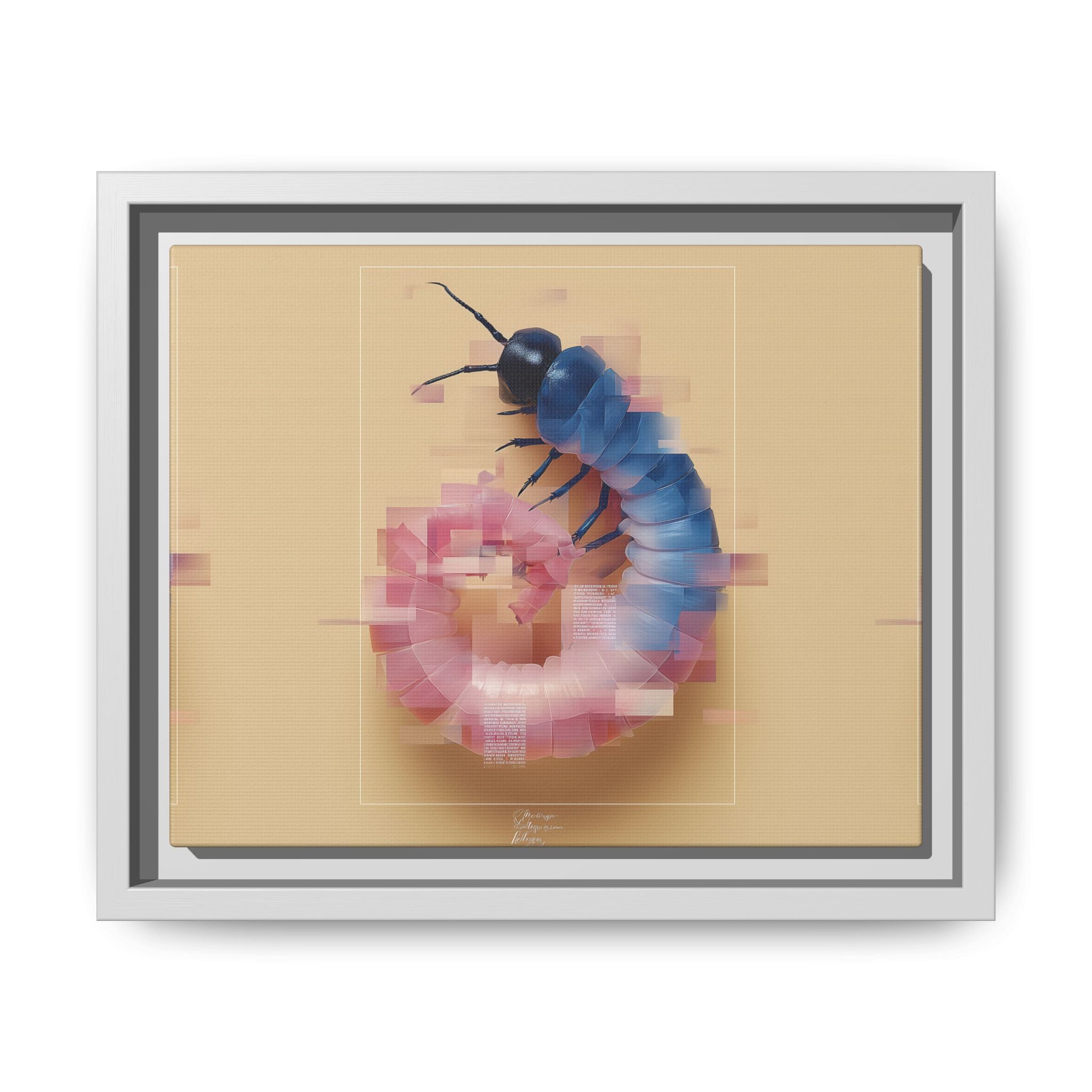 Glitched Symmetry: Digital Insect Mosaic, Pixelated Fragmentation   |    Custom Orders Available
