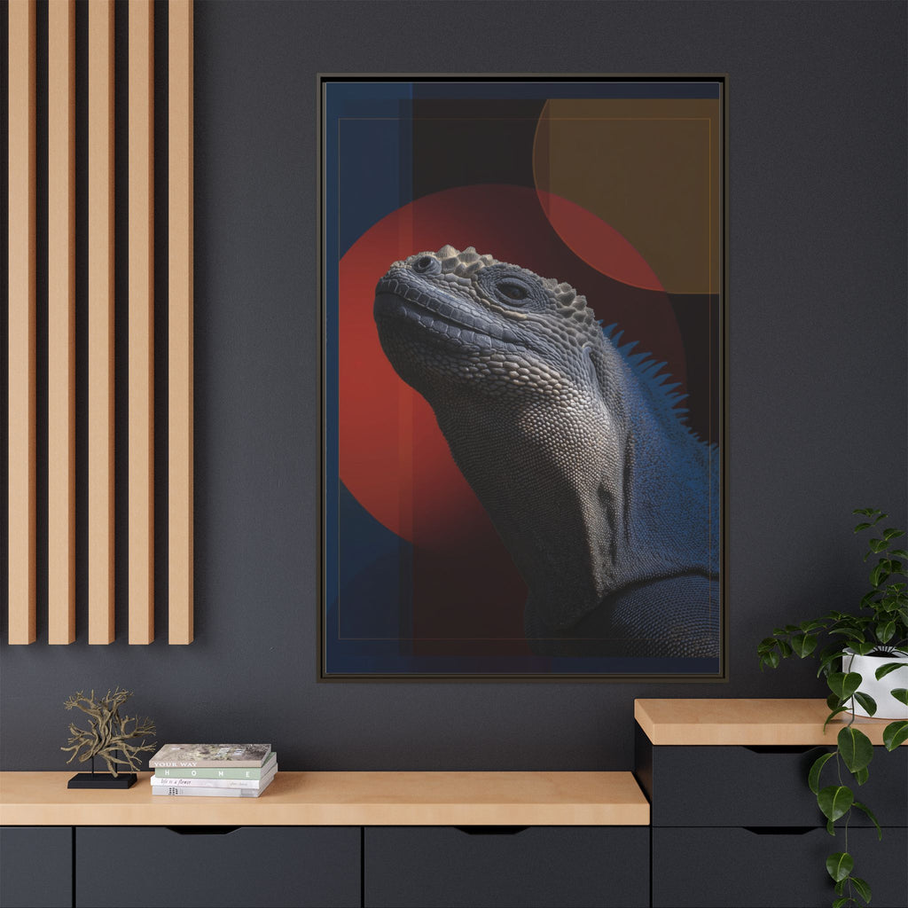 Scales of Antiquity: Prehistoric Reptilian Portrait, Abstract Geometric Composition   |    Custom Orders Available