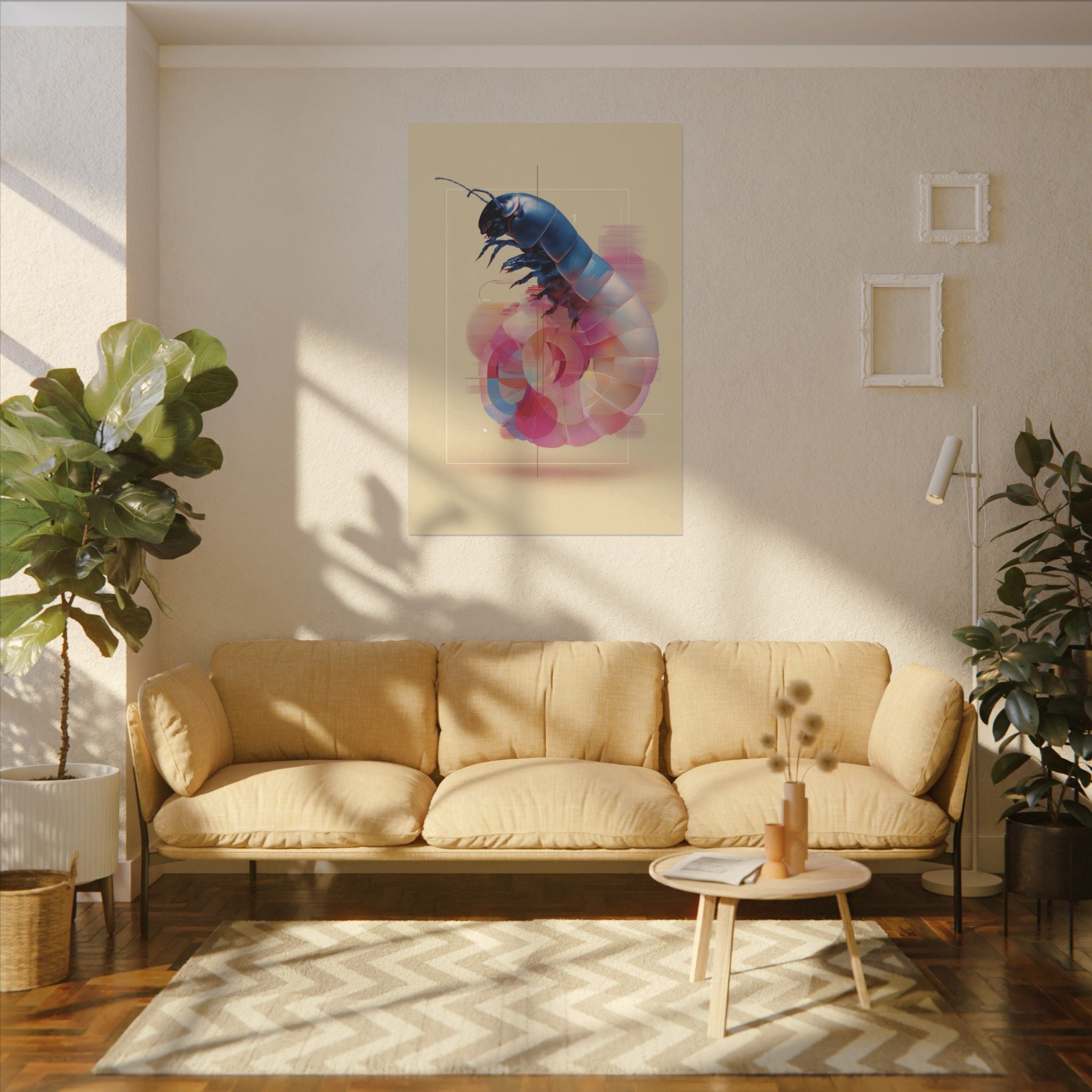 Biomechanical Beetle: Digital Insect Rendering, Geometric Glitch Art   |    Custom Orders Available