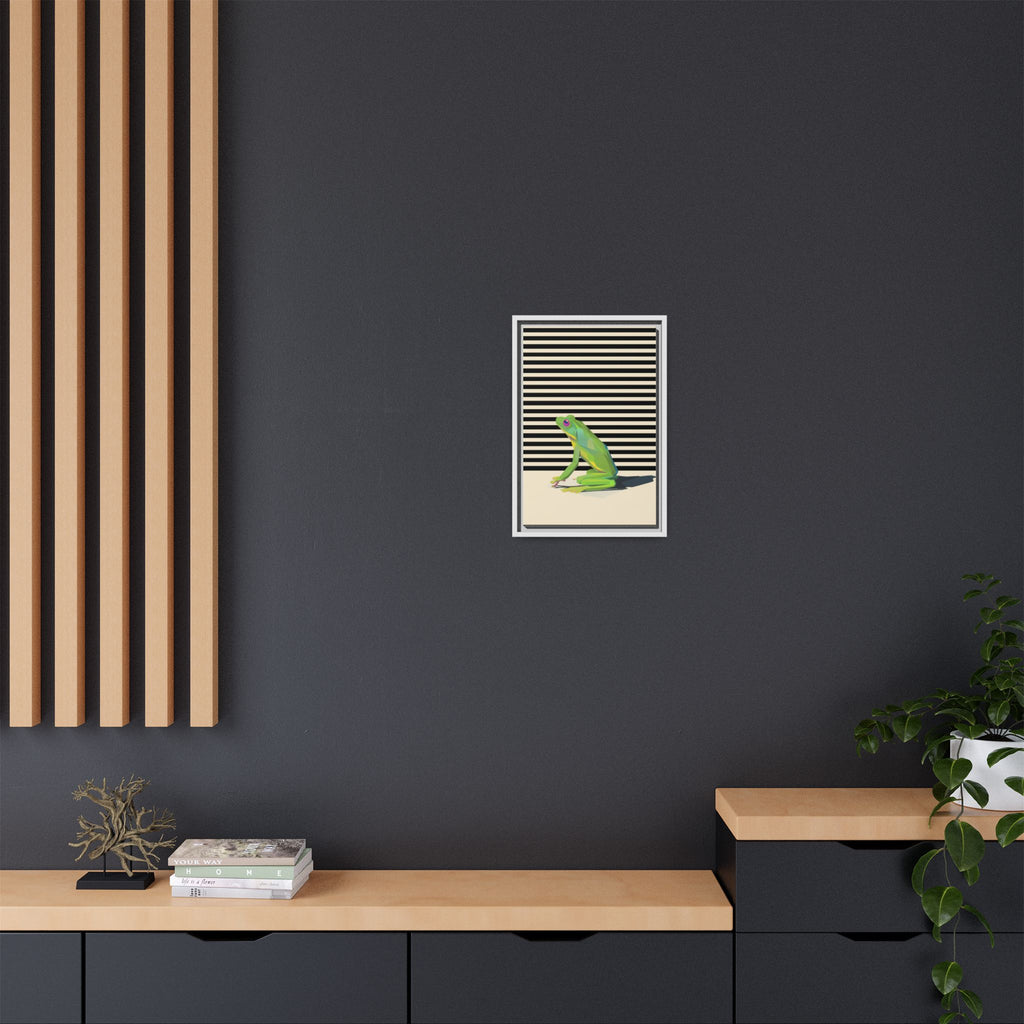 Geometric Frog Persona: Modern Wildlife Illustration, Vibrant Graphic Design   |  Personalized & Custom Orders Available