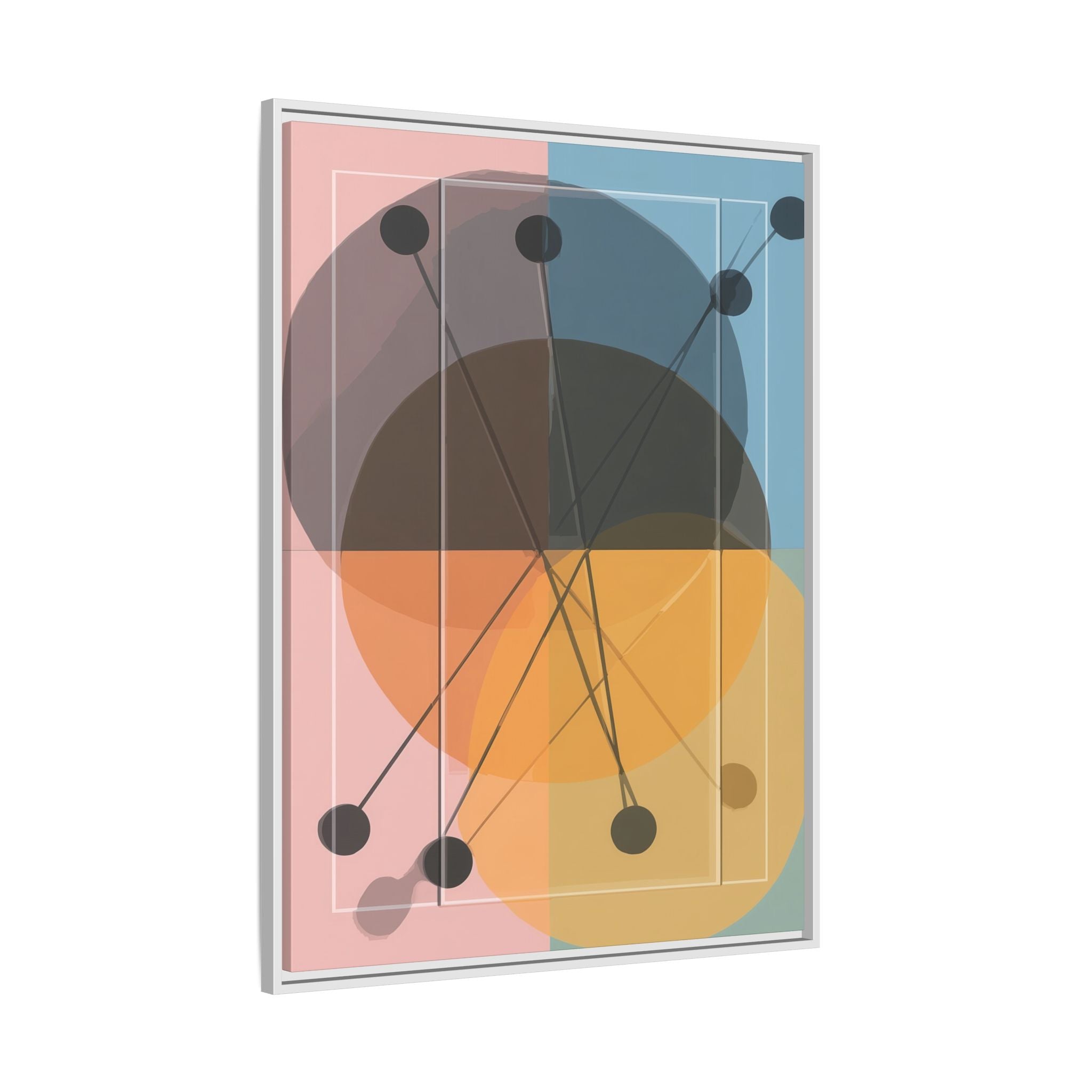 Geometric Intersections: Pastel Quadrants, Mid-Century Minimalism, Network Nodes   |   Custom Orders Accepted