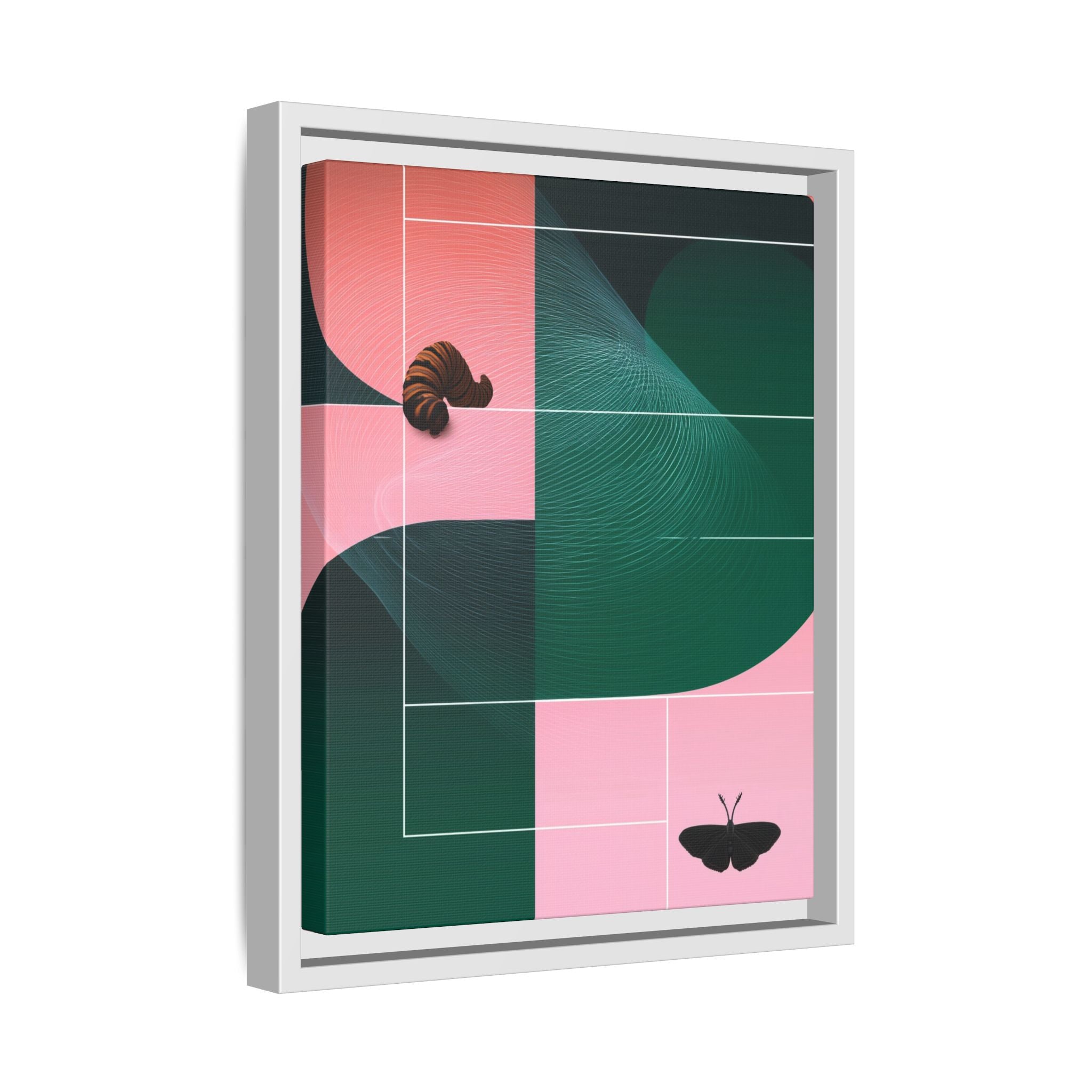 Metamorphic Geometric Framed Print : Abstract Graphic Design, Contemporary Digital Art Composition   |  Custom Orders Available