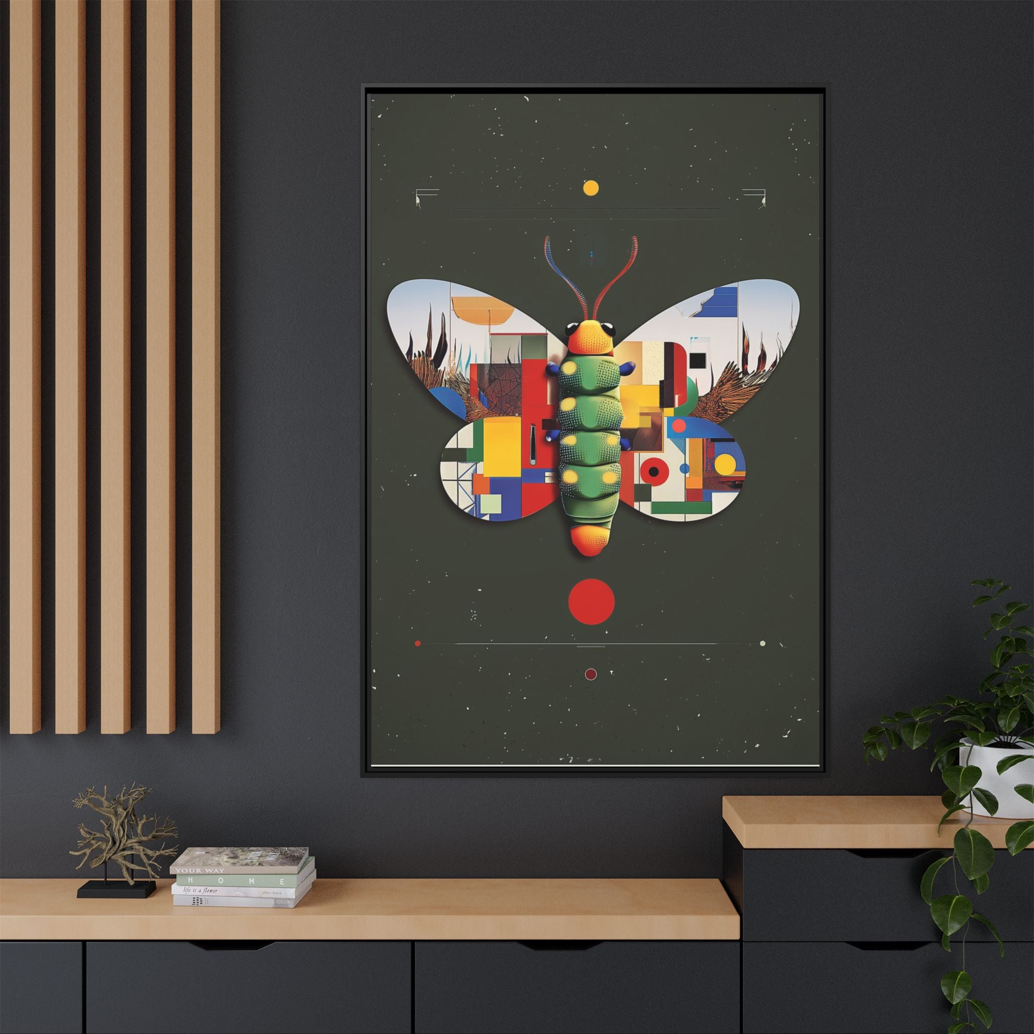 Geometric Butterfly: Bauhaus Digital Mosaic, Technological Nature Composition   |    Custom Orders Available