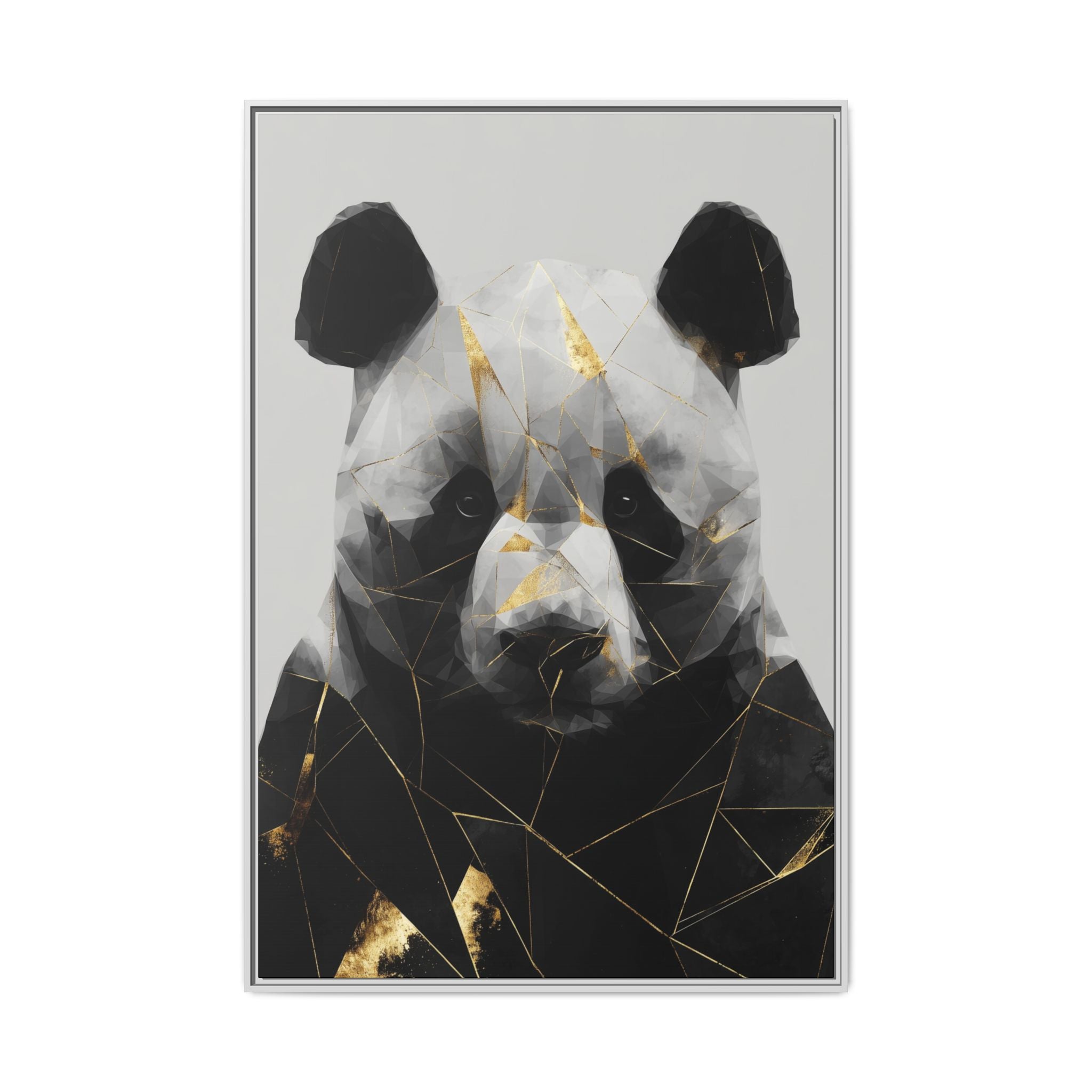 Fractured Panda: Geometric Wildlife Art, Low-Poly Contemporary Portrait   |  Personalized & Custom Orders Available