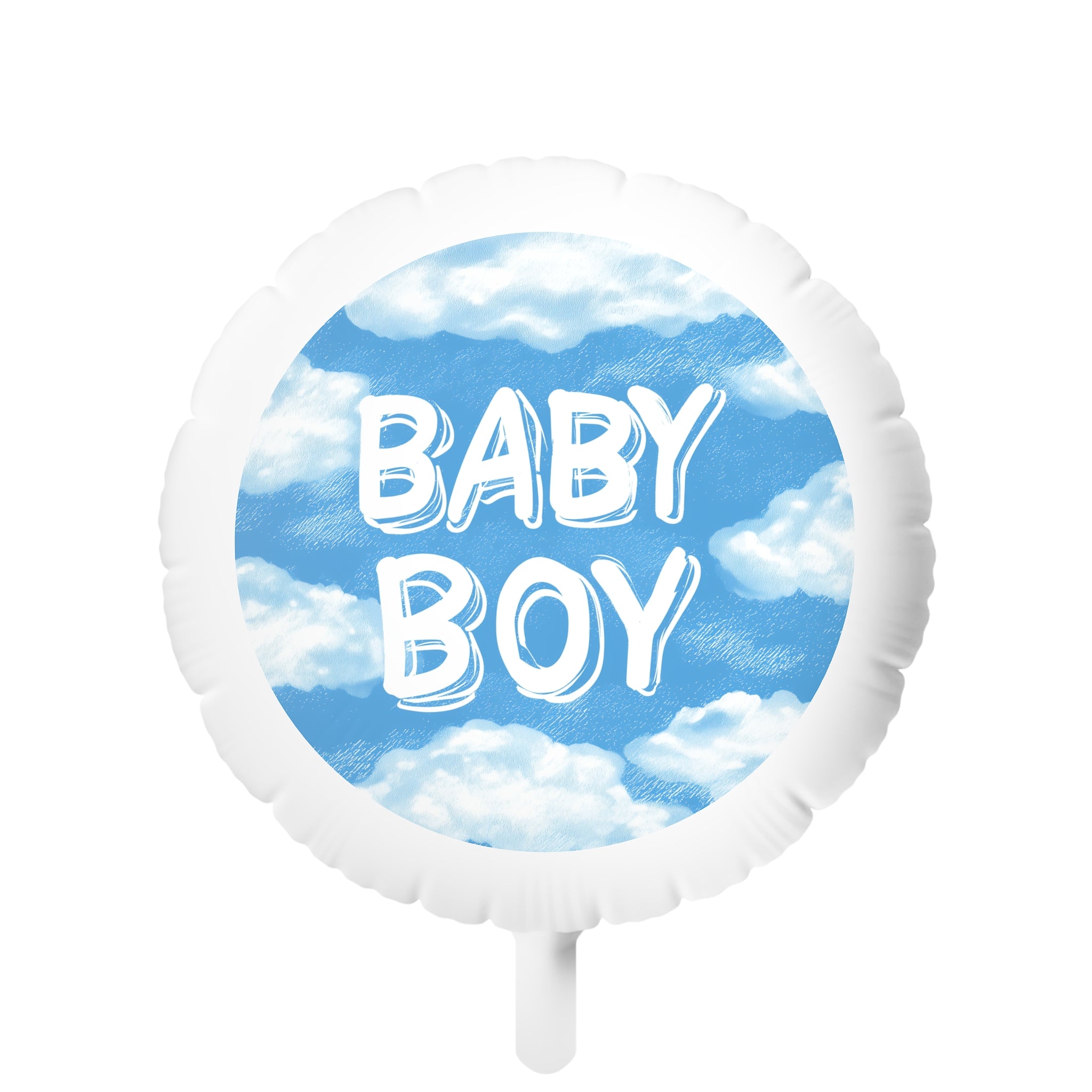 Baby Boy Blue Cloud Mylar Balloon