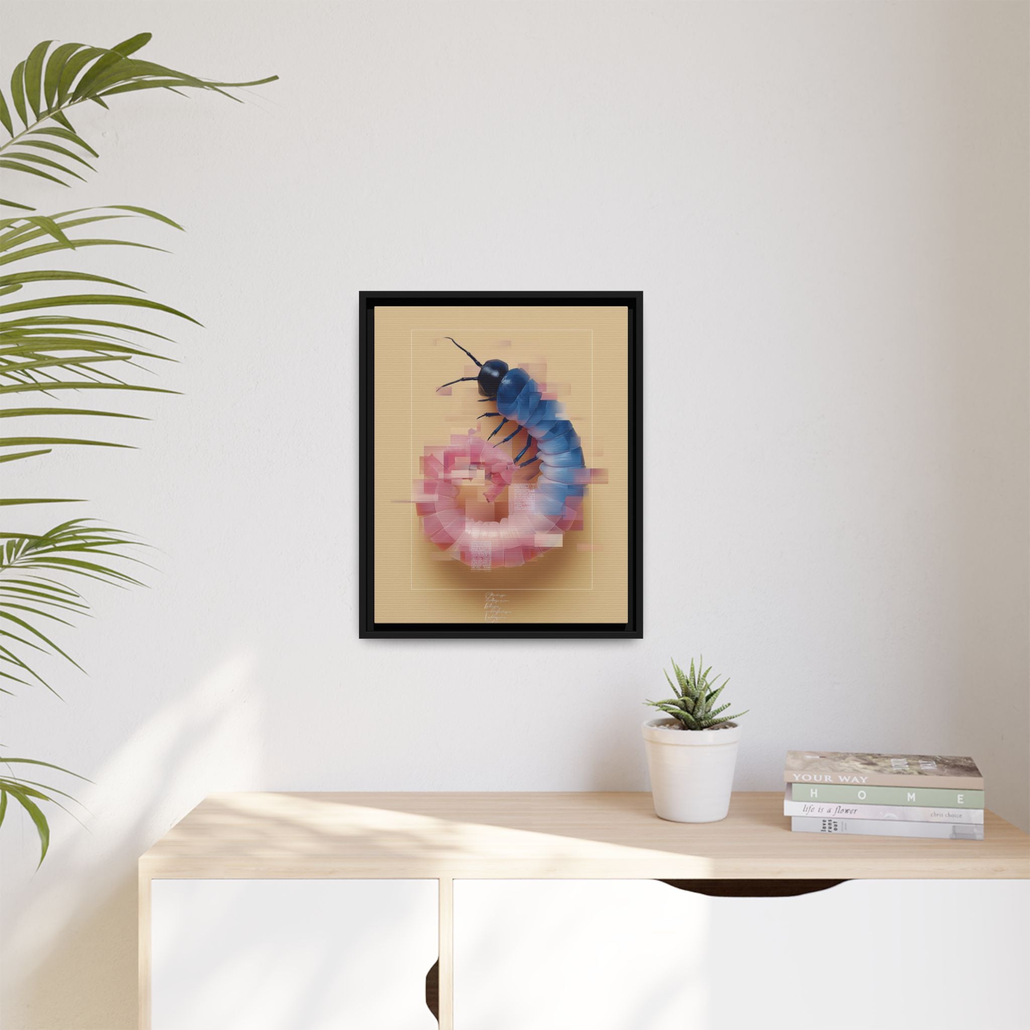 Glitched Symmetry: Digital Insect Mosaic, Pixelated Fragmentation   |    Custom Orders Available