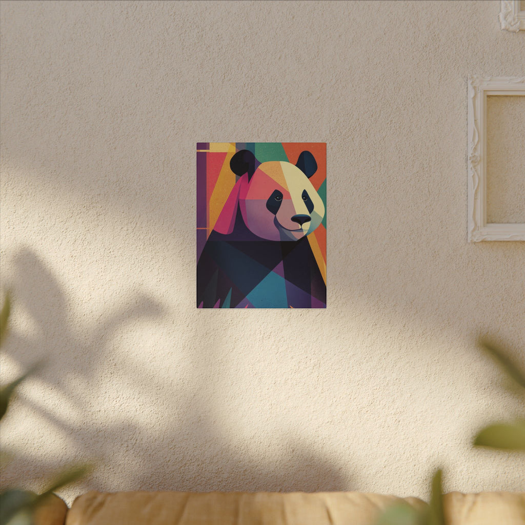 Geometric Panda: Polygonal Animal Art, Vibrant Modern Design, Abstract Wildlife Illustration   |  Personalized & Custom Orders Available