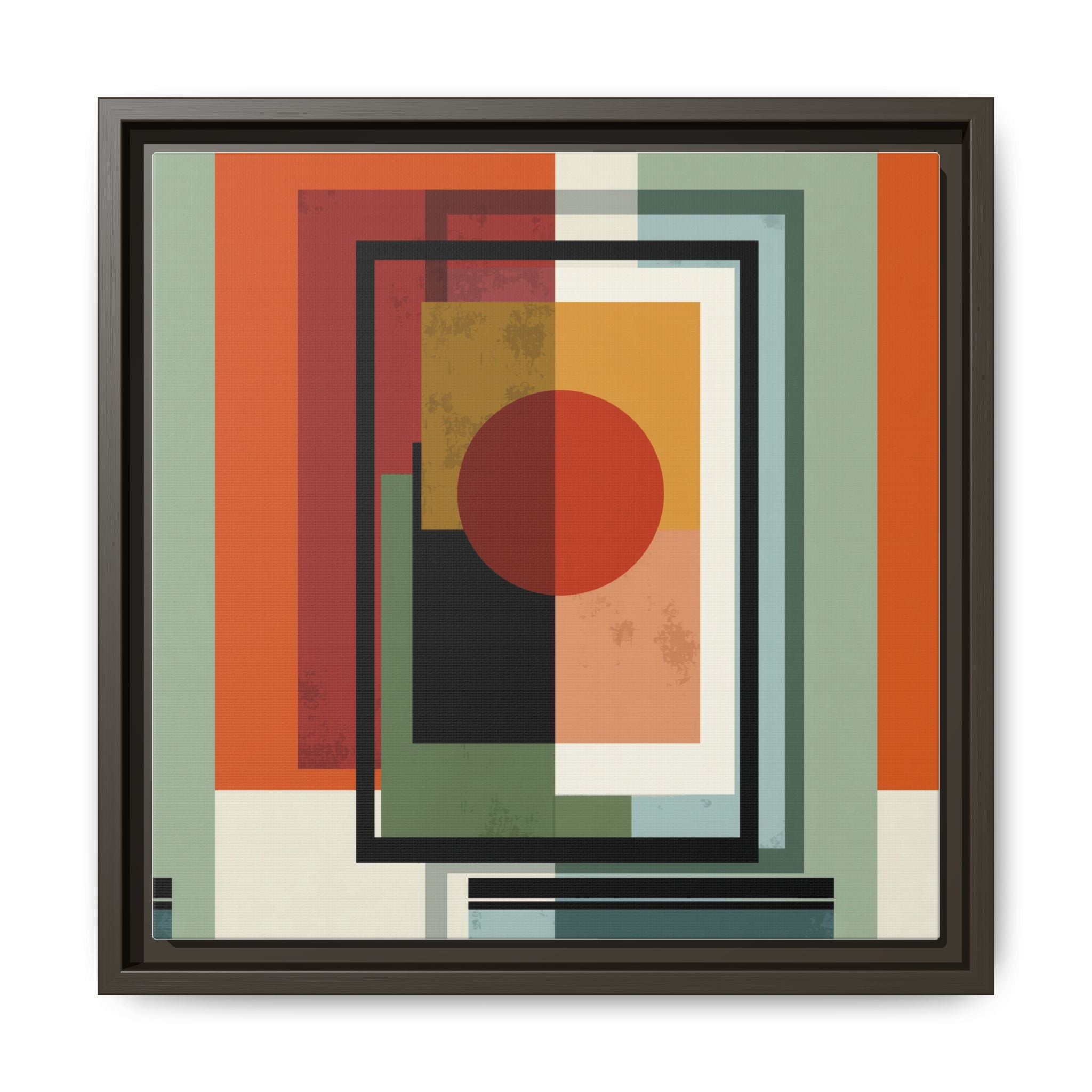 Geometric Harmonies: Mid-Century Modern Composition, Constructivist Inspiration, Abstract Rectangular Interplay   |   Custom Orders Accepted