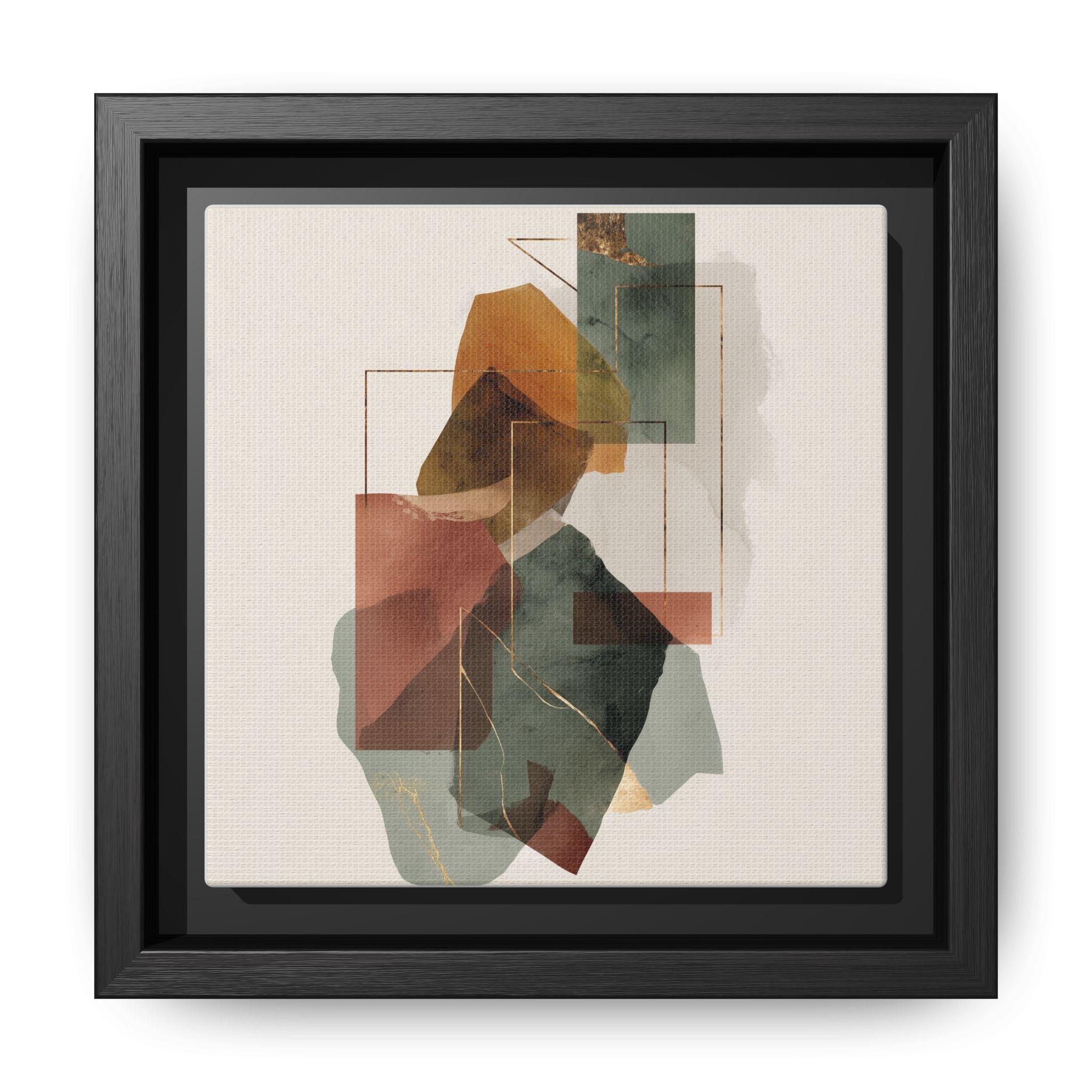 Harmonic Geometries: Architectural Abstraction, Earthy Palette, Minimalist Composition   |   Custom Orders Accepted