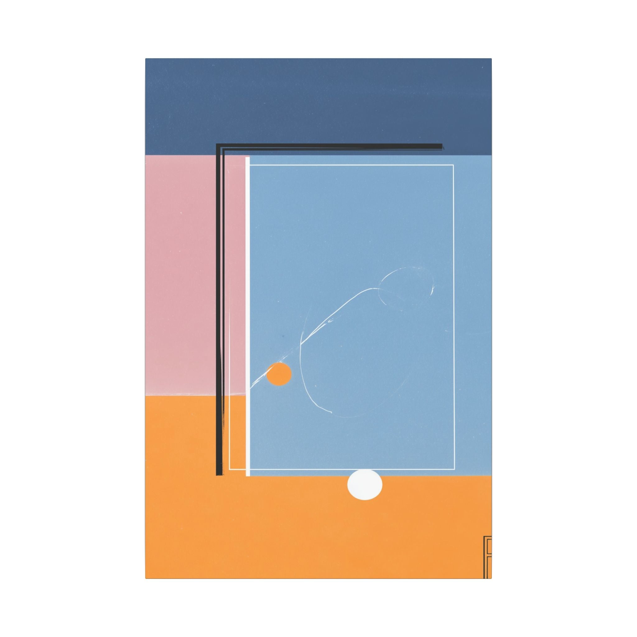 Geometric Harmony: Abstract Minimalist Composition, Modernist Color Fields, Constructivist Design Principles   |   Custom Orders Accepted