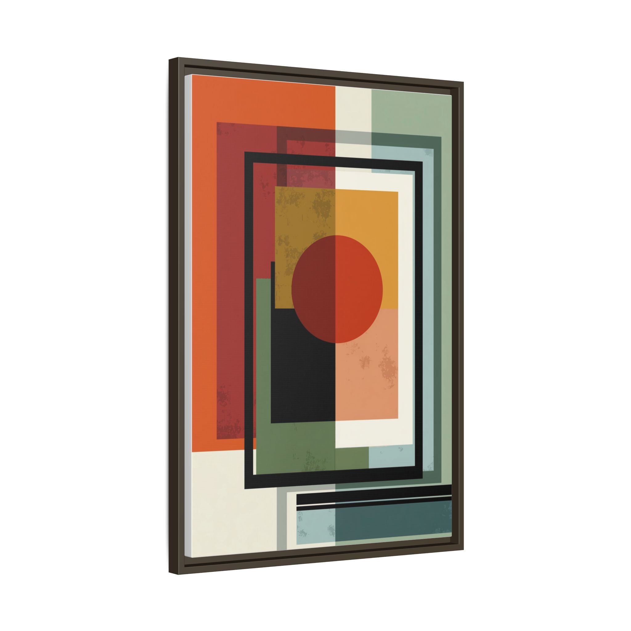 Geometric Harmonies: Mid-Century Modern Composition, Constructivist Inspiration, Abstract Rectangular Interplay   |   Custom Orders Accepted
